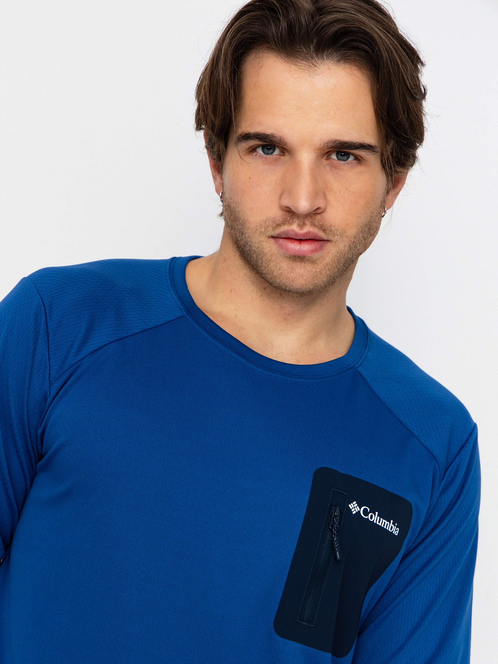 Блуза Columbia Tech Knit Crew (mtn blue/coll)