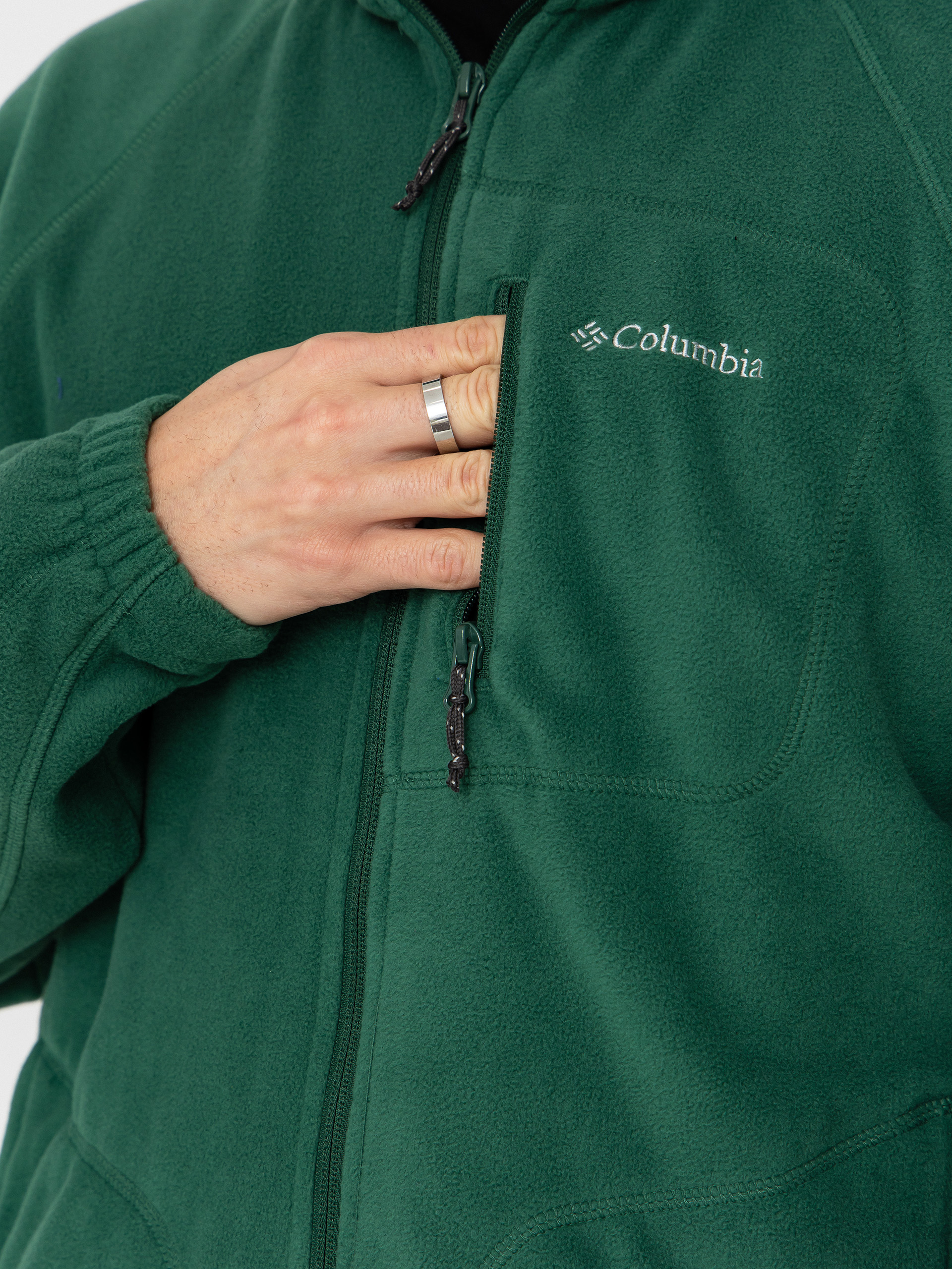 Мъжки Поларени суитшърт Columbia Fast Trek II Full Zip (rain forest)