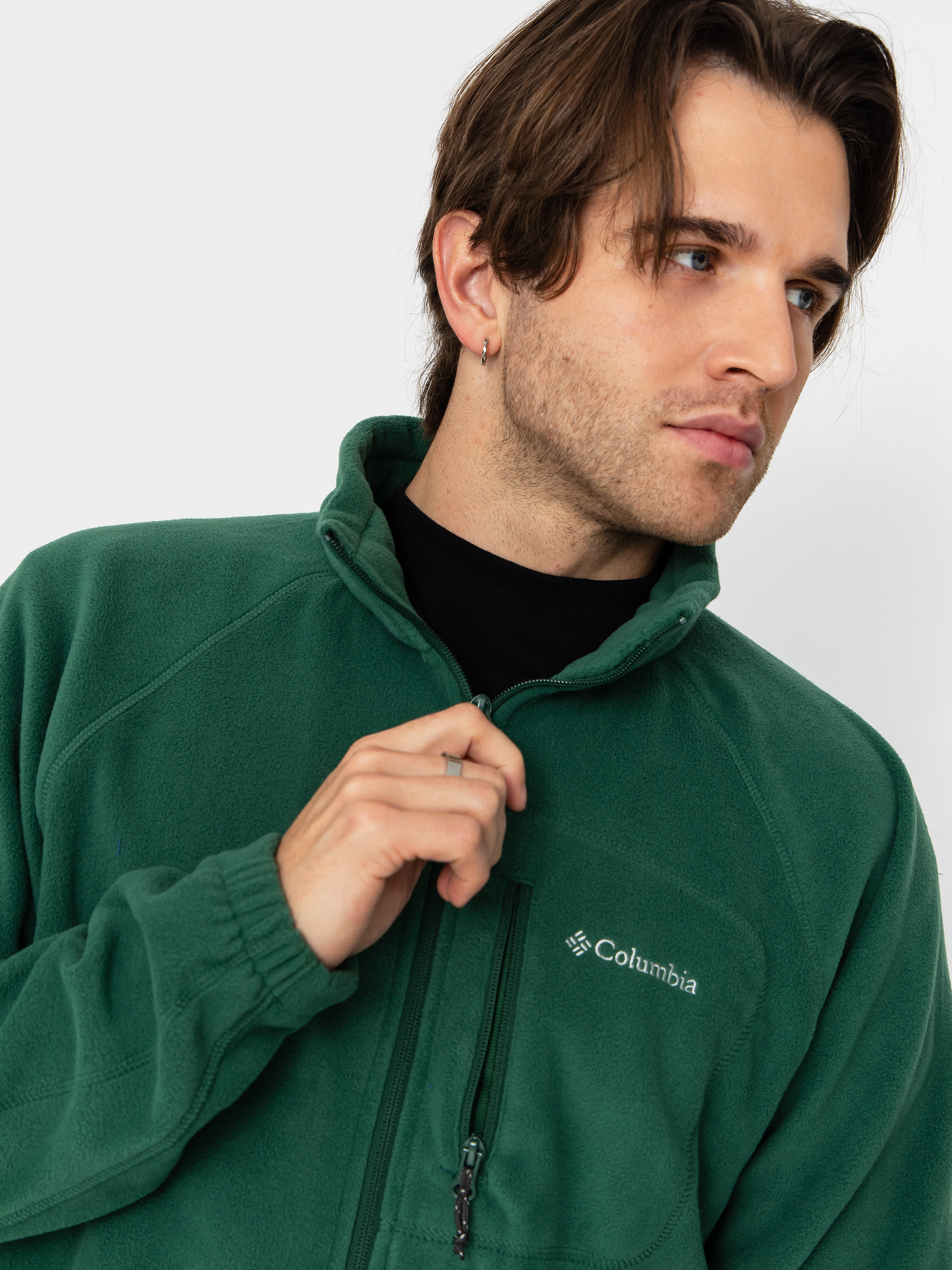 Мъжки Поларени суитшърт Columbia Fast Trek II Full Zip (rain forest)