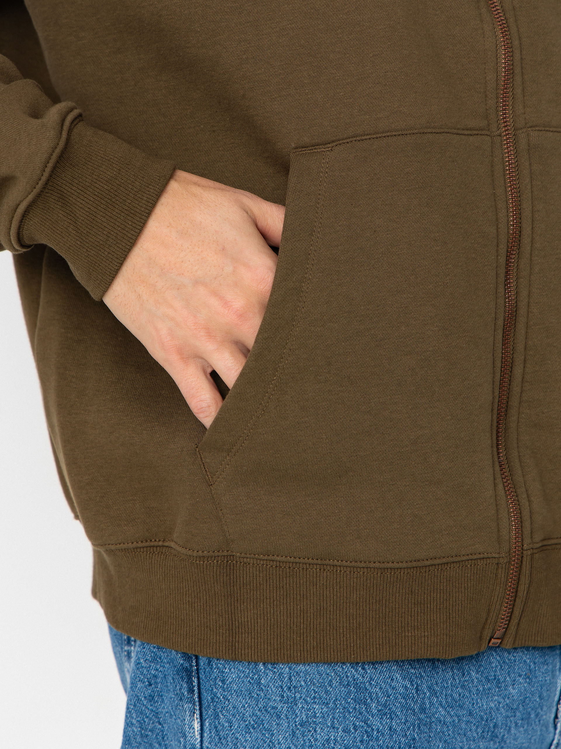 Суитшърт с качулка Volcom Single Stone ZHD (sage leaf)