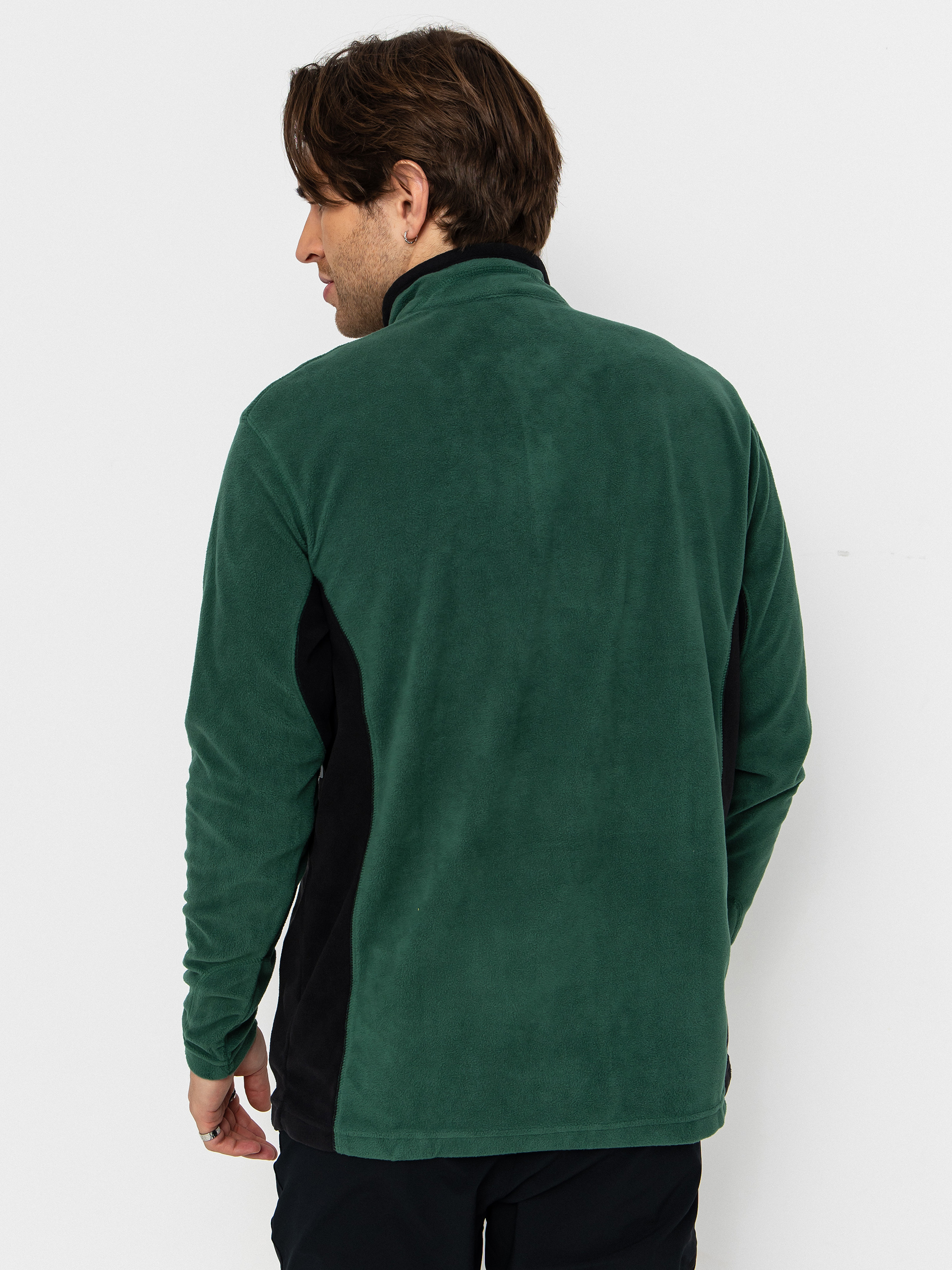 Мъжки Поларени суитшърт Columbia Klamath Range II Half Zip (rain forest/black)