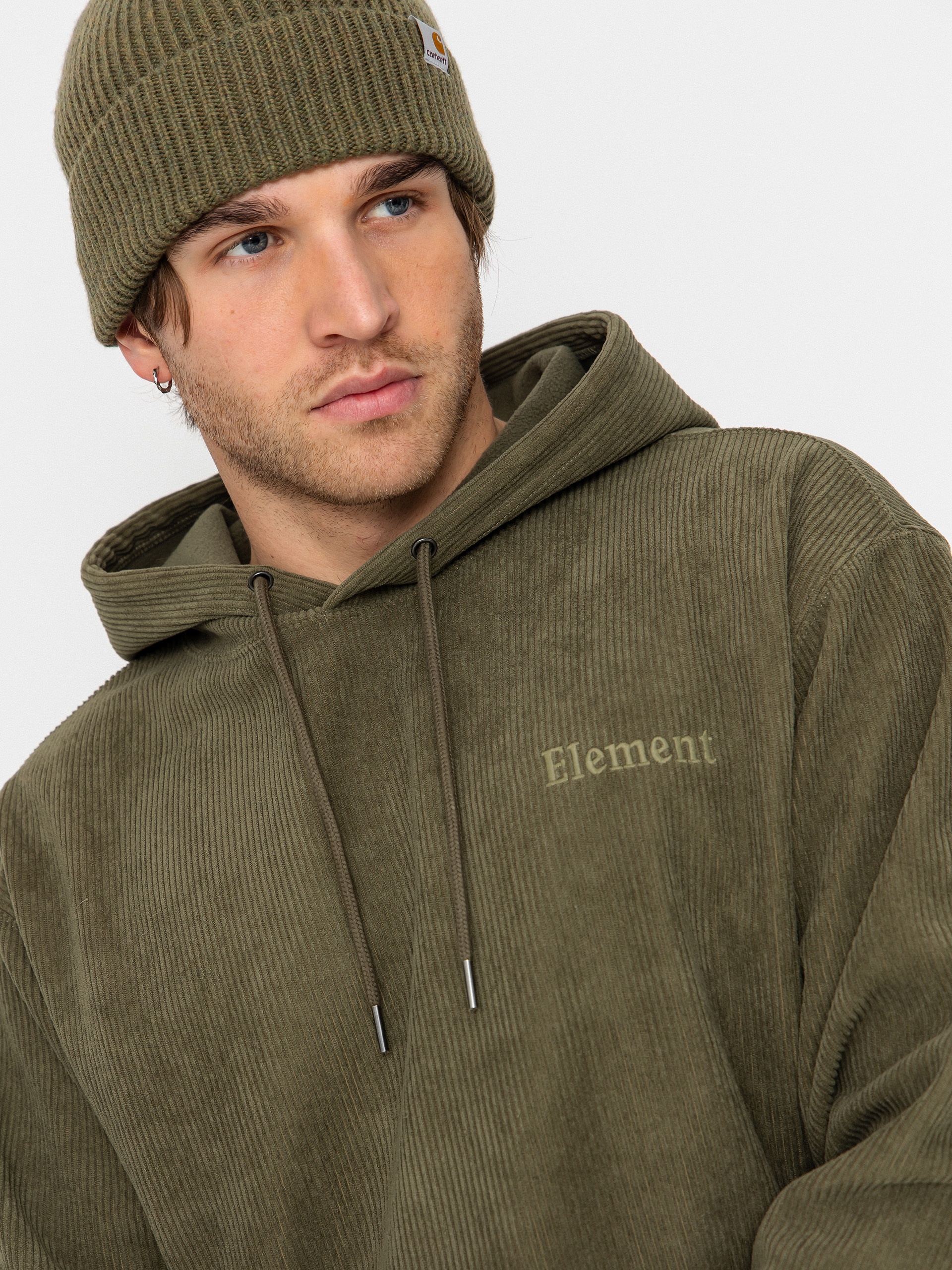 Суитшърт с качулка Element Serif Corduroy HD (kalamata)