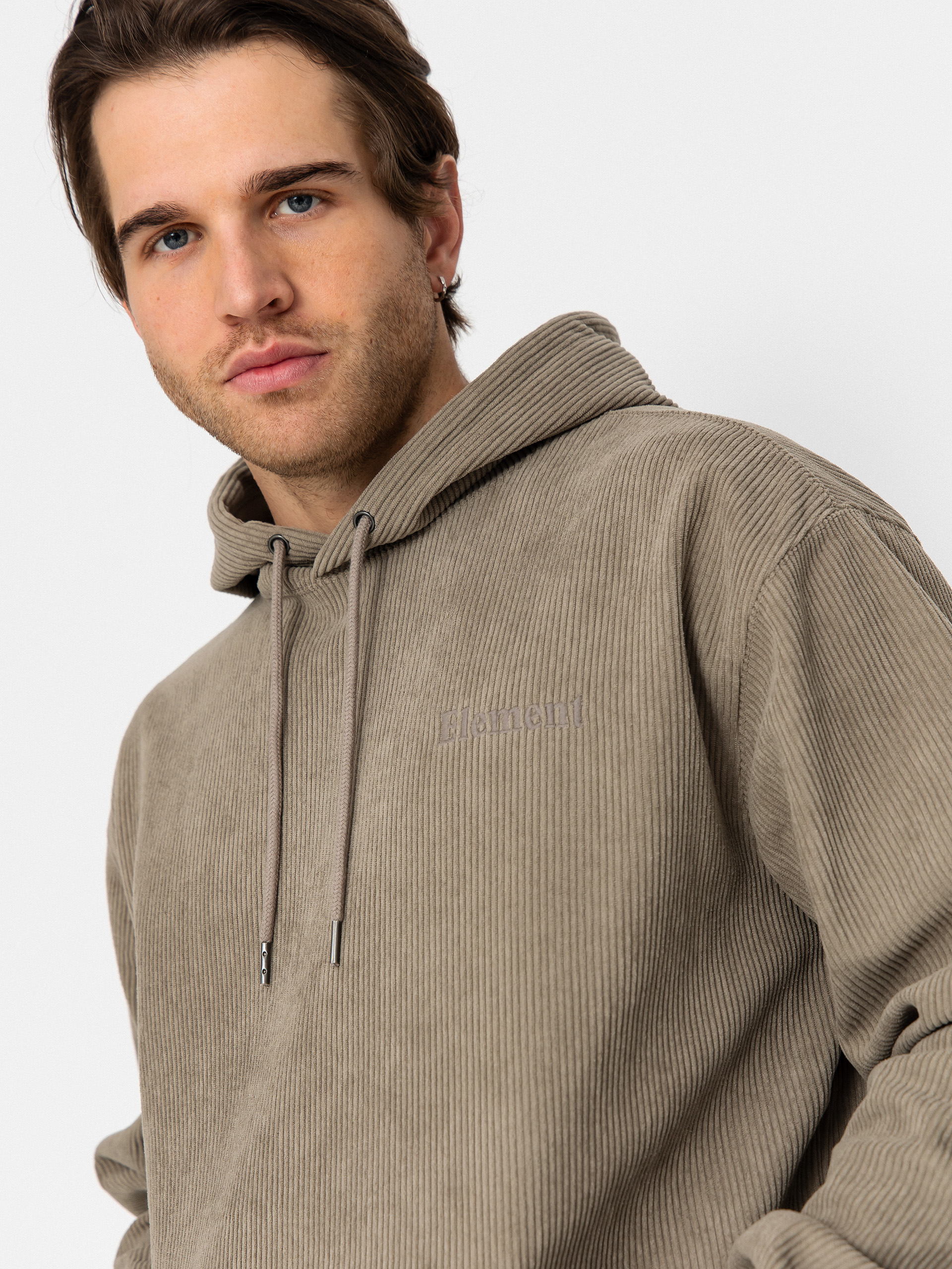 Суитшърт с качулка Element Serif Corduroy HD (aluminum)