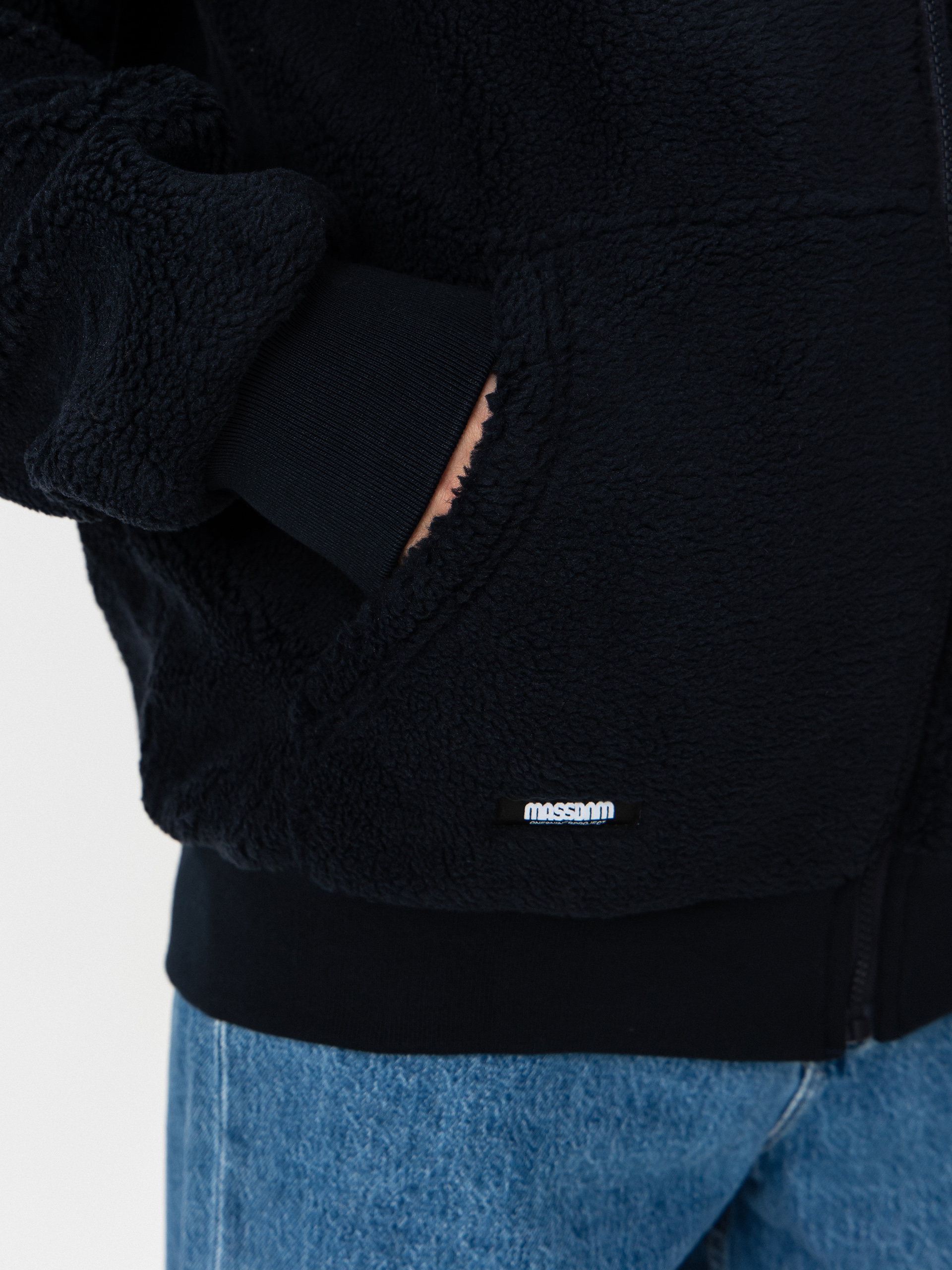 Яке MassDnm Patch Teddy Zip Hoody (navy)