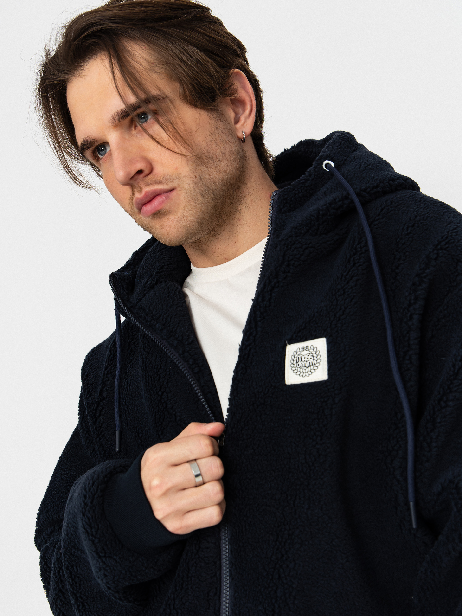 Яке MassDnm Patch Teddy Zip Hoody (navy)