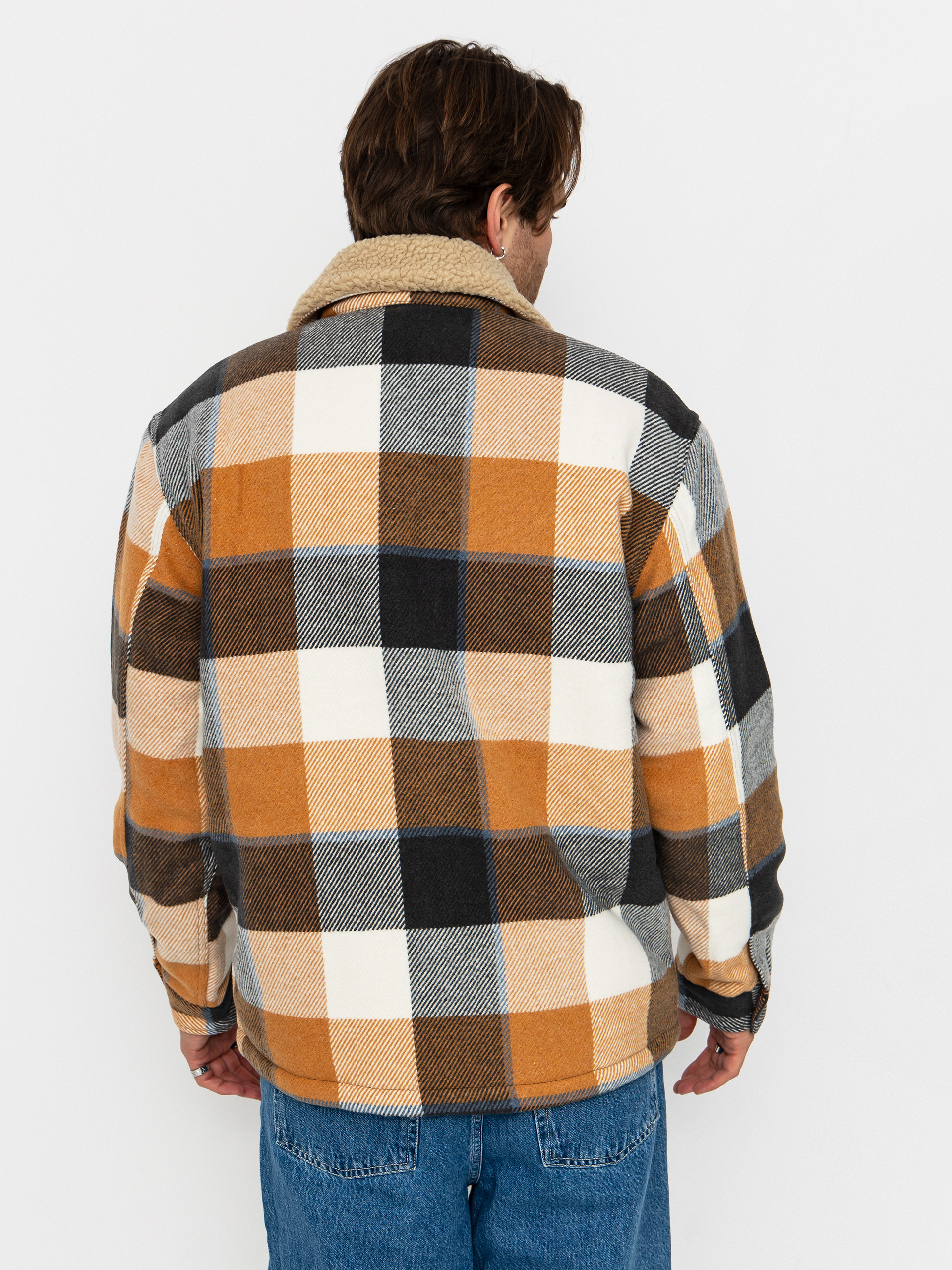 Яке Quiksilver Dna Sherpa Harrington (almond motherfly check)