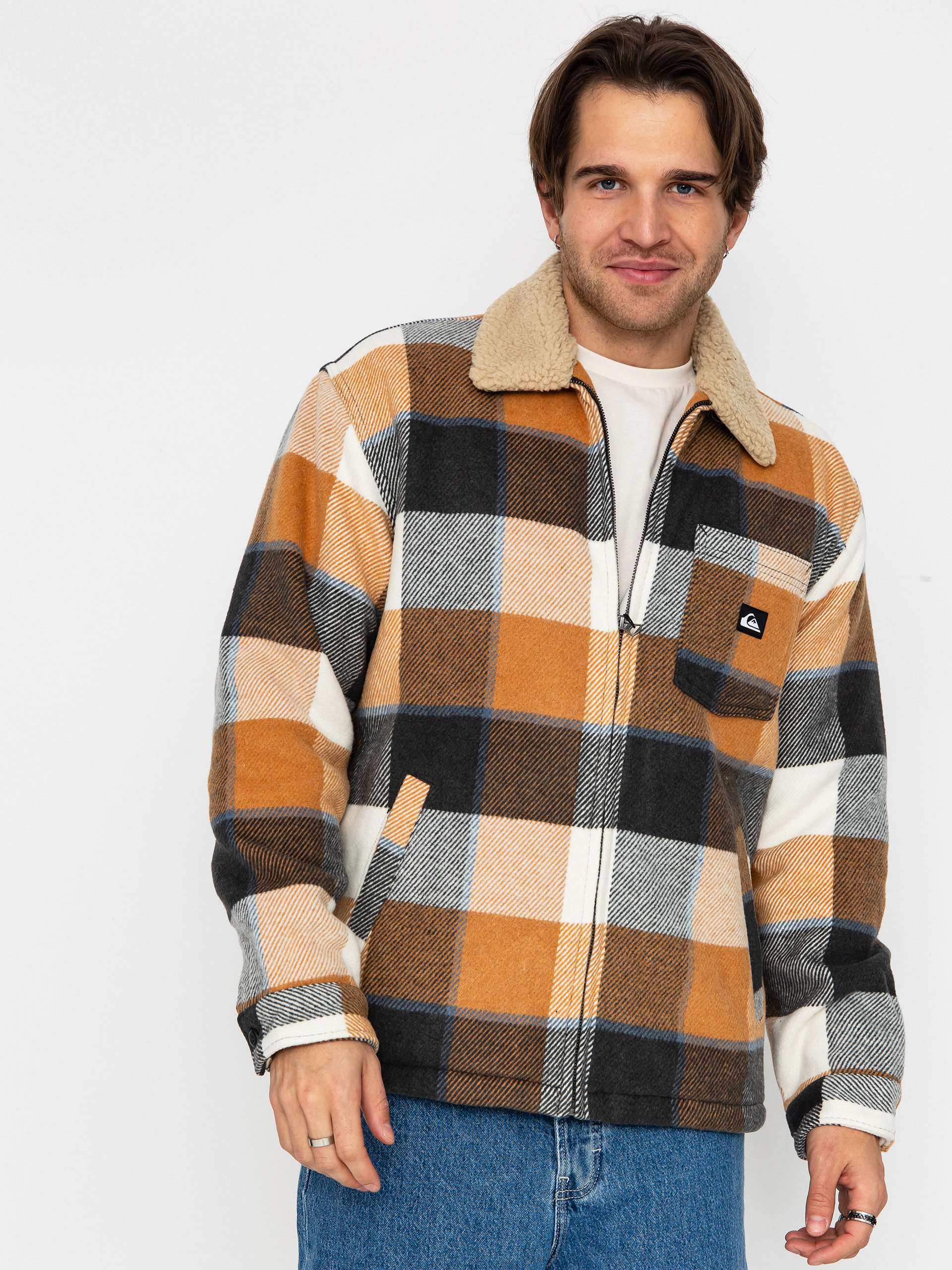 u042fu043au0435 Quiksilver Dna Sherpa Harrington (almond motherfly check)