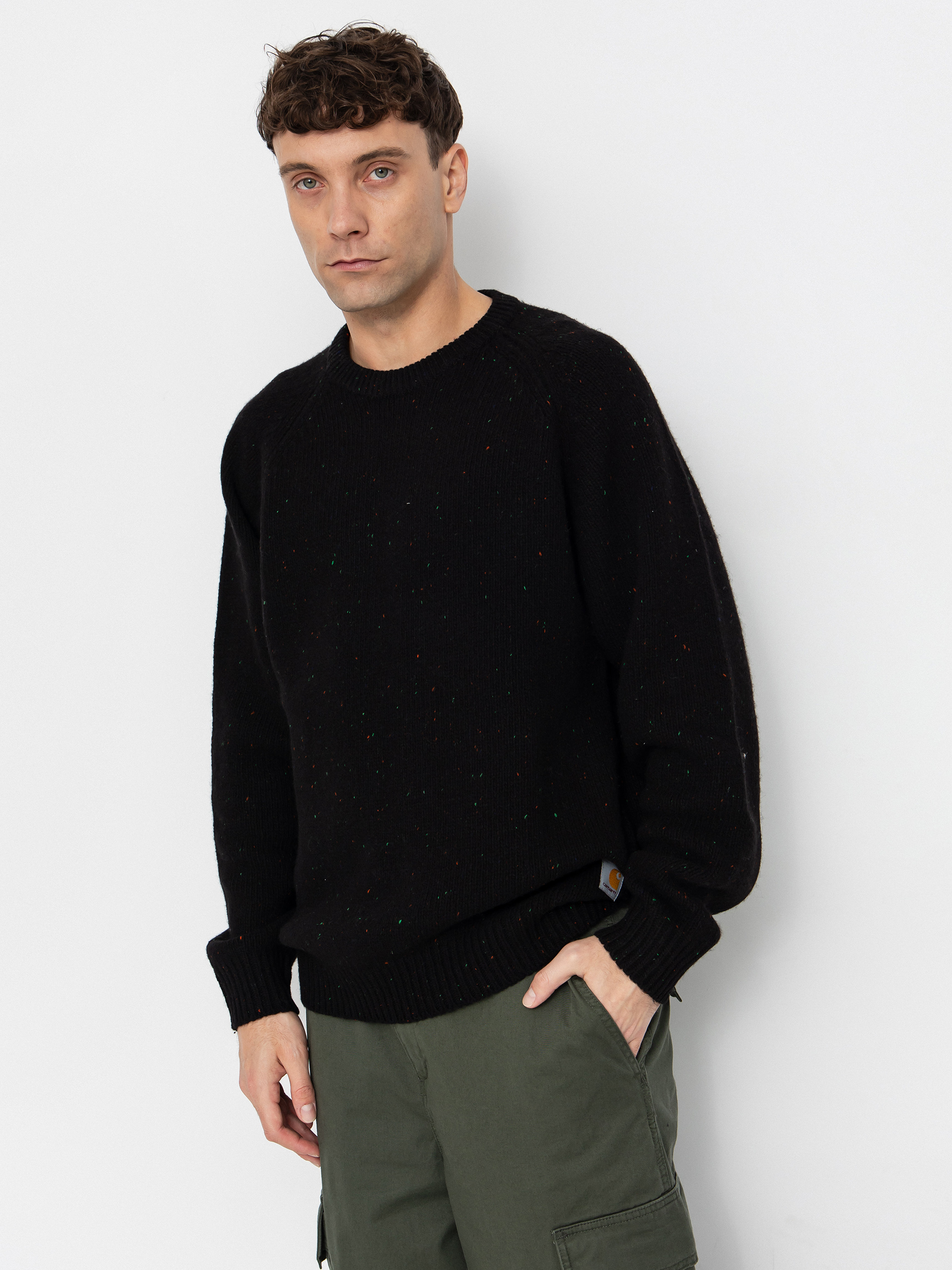 Пуловер Carhartt WIP Anglistic (speckled black)