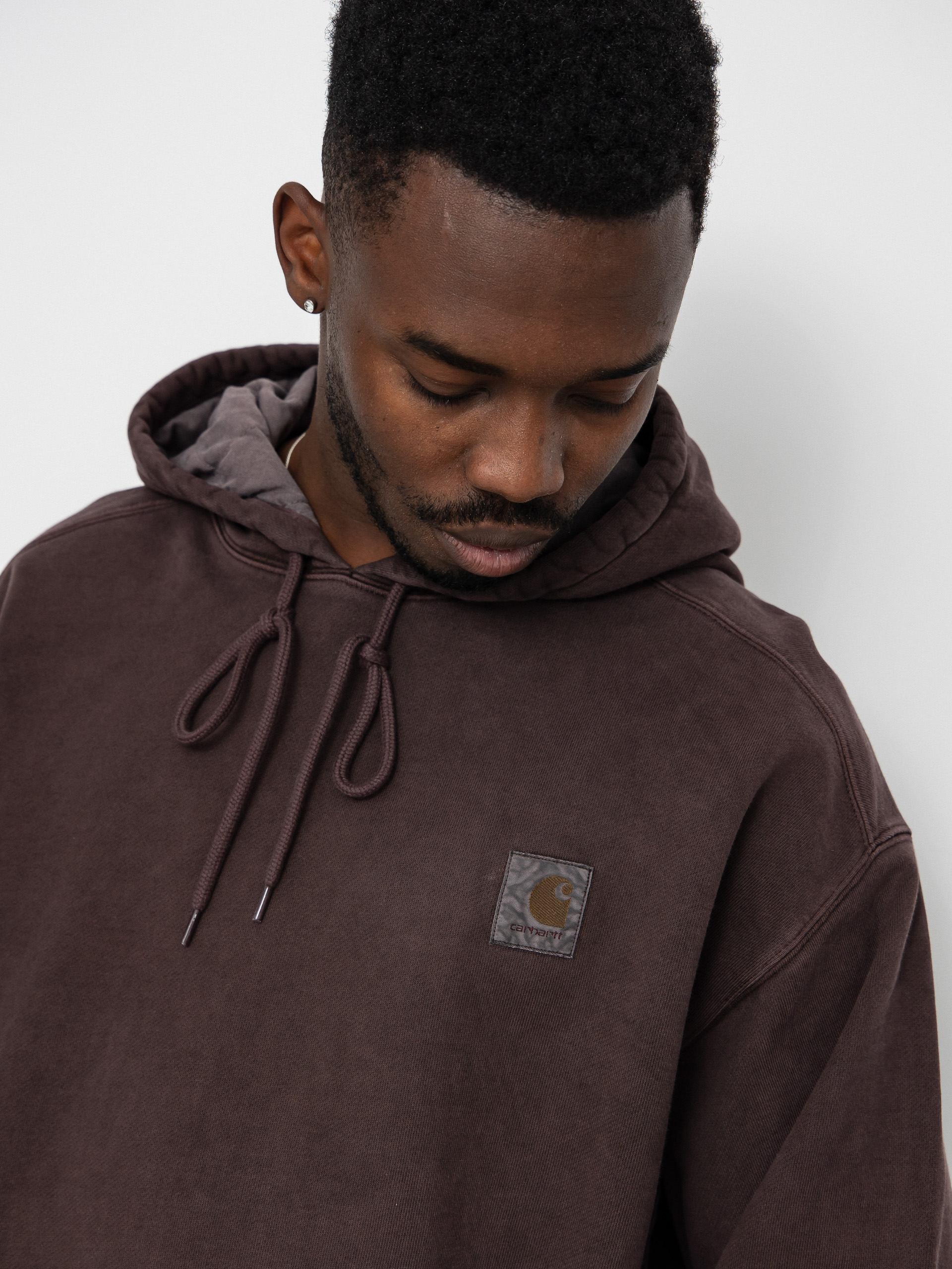 Суитшърт с качулка Carhartt WIP Vista HD (palisander/garment dyed)