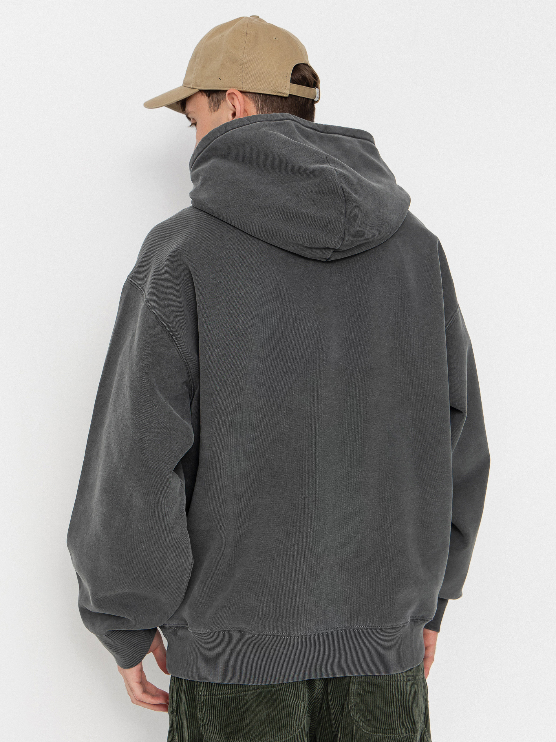 Суитшърт с качулка Carhartt WIP Vista HD (black/garment dyed)