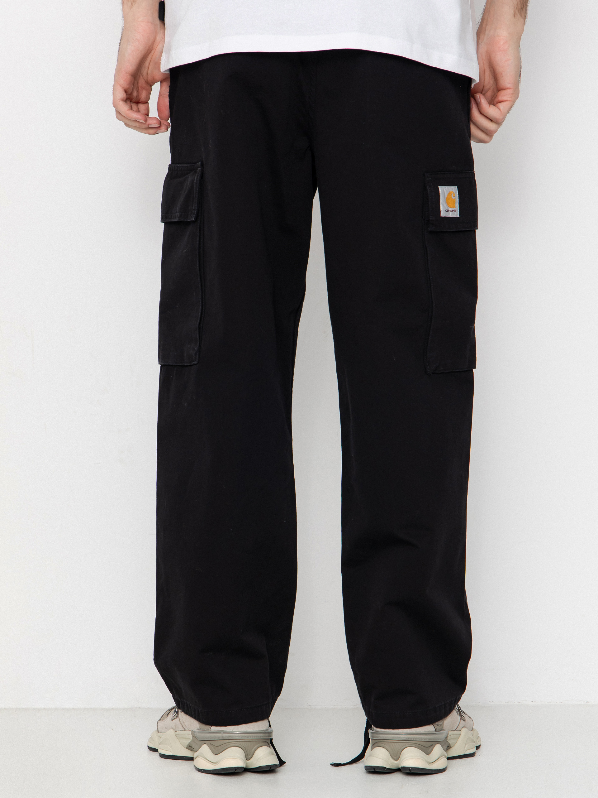 Панталони Carhartt WIP Kade Cargo (black/stone washed)