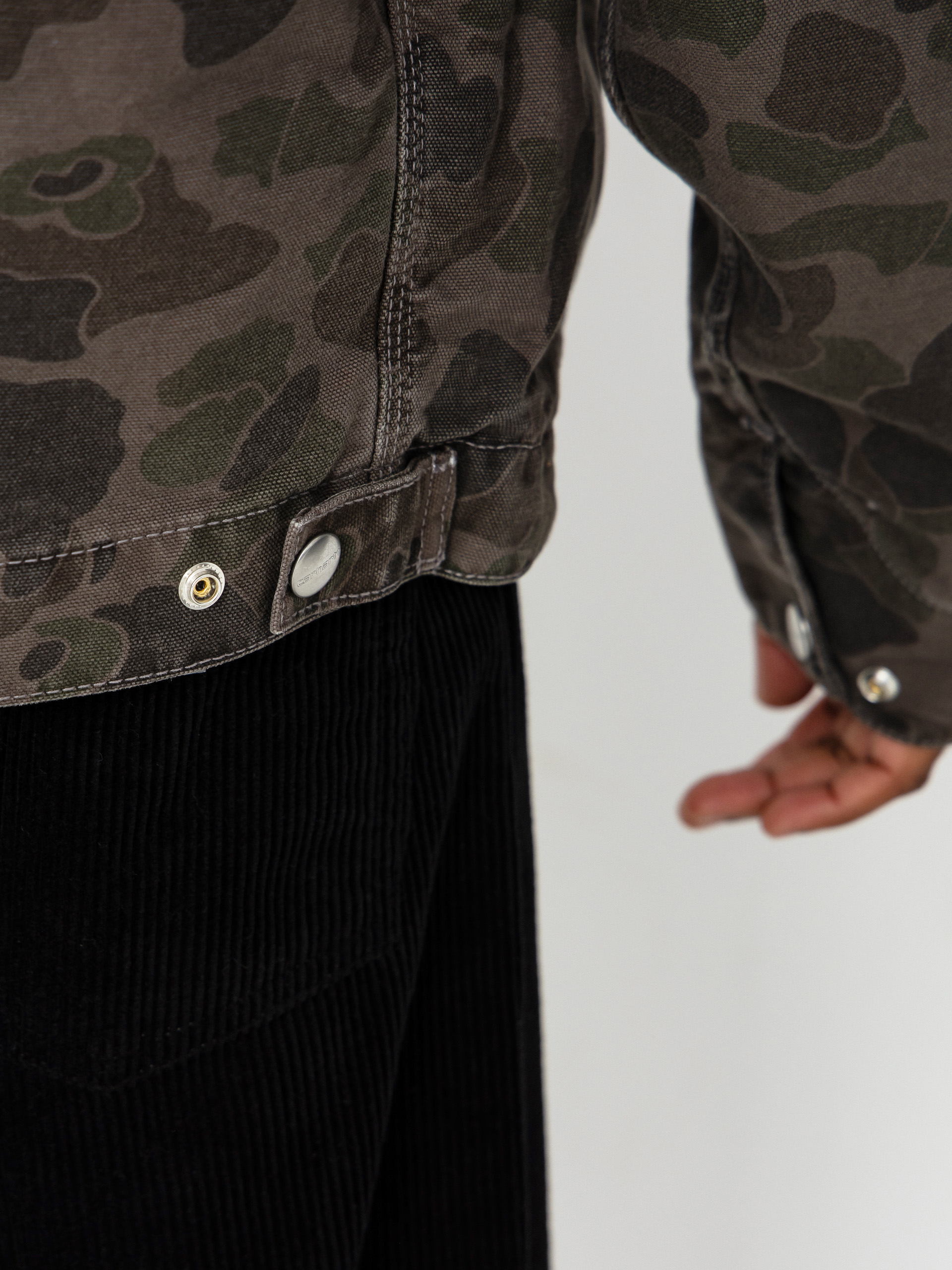 Яке Carhartt WIP Duck Detroit (camo duck/green/porphyry/garment dyed)