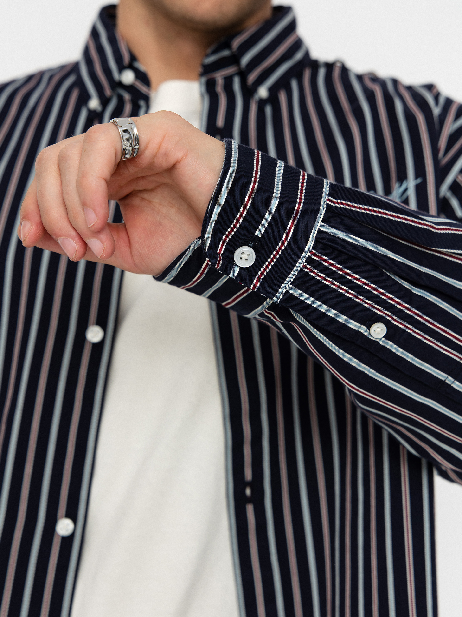 Риза Carhartt WIP Palance (palance stripe/dark navy)