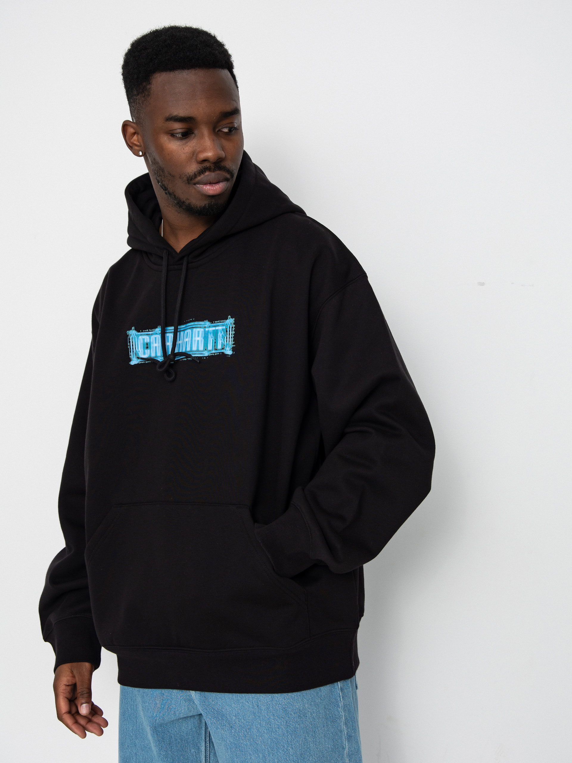 Суитшърт с качулка Carhartt WIP Electric Boogie HD (black)