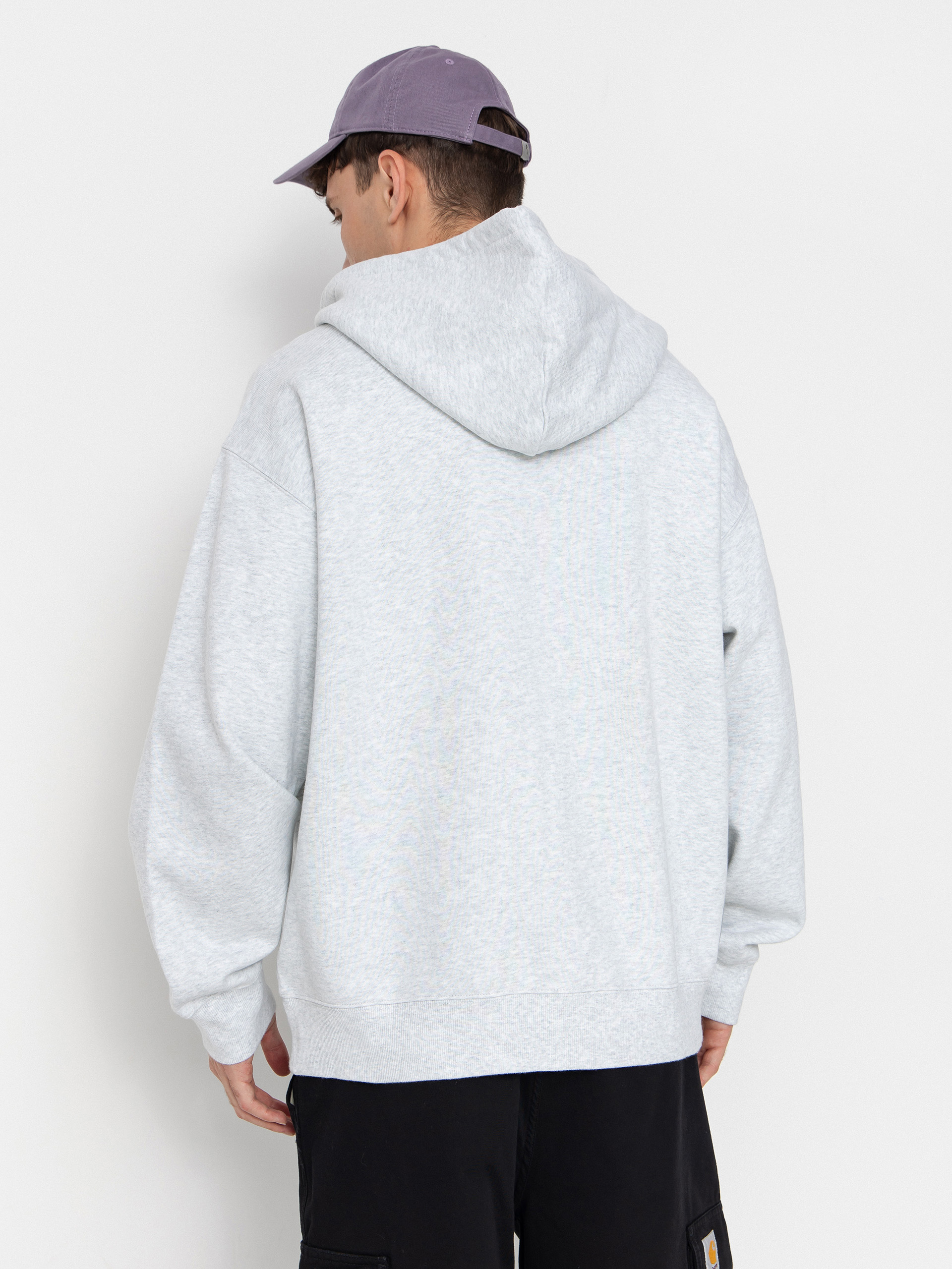 Суитшърт с качулка Carhartt WIP Mini Wip ZHD (ash heather/stone washed)
