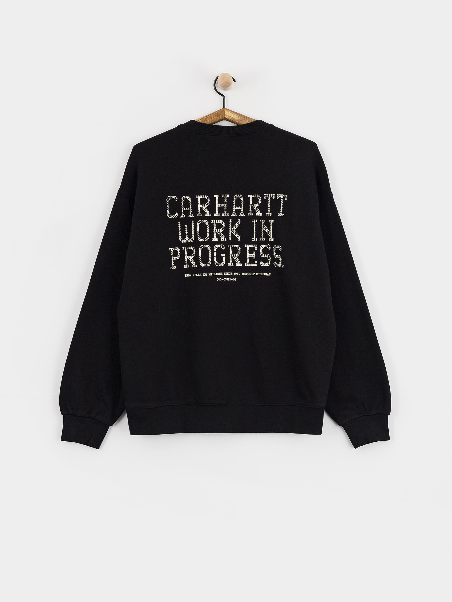Суитшърт Carhartt WIP Punched (black)