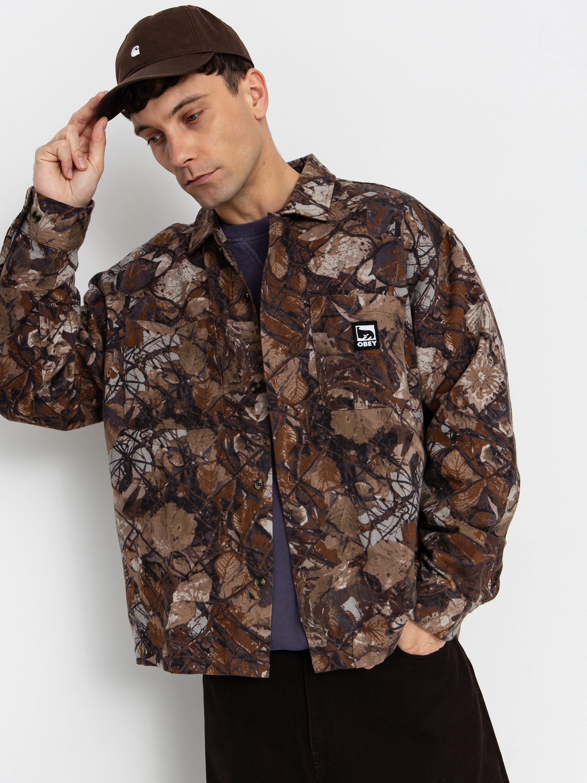 Риза OBEY Fence Camo (fence camo multi)