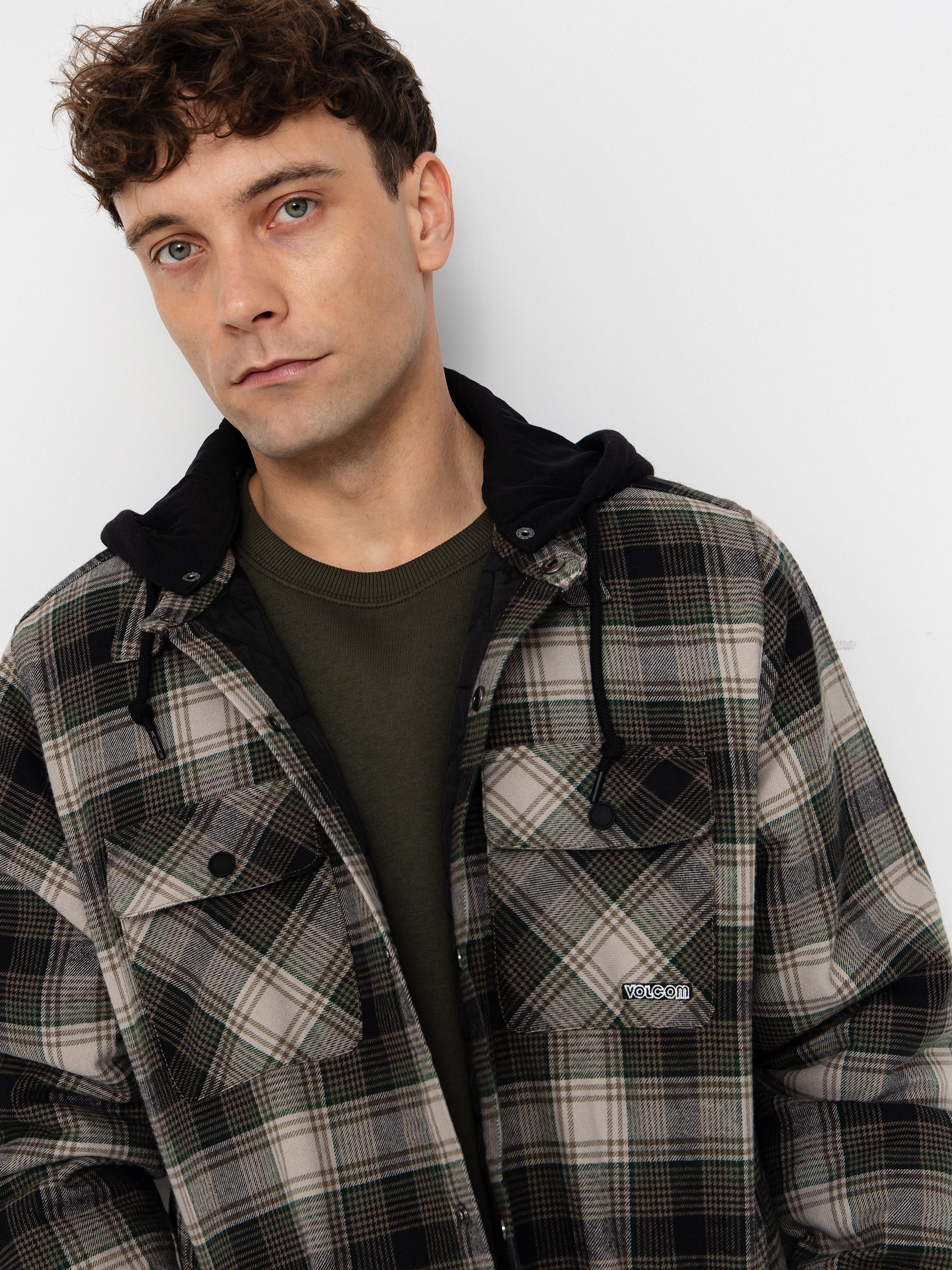 Яке Volcom Kenson Ins Flannel (black green)