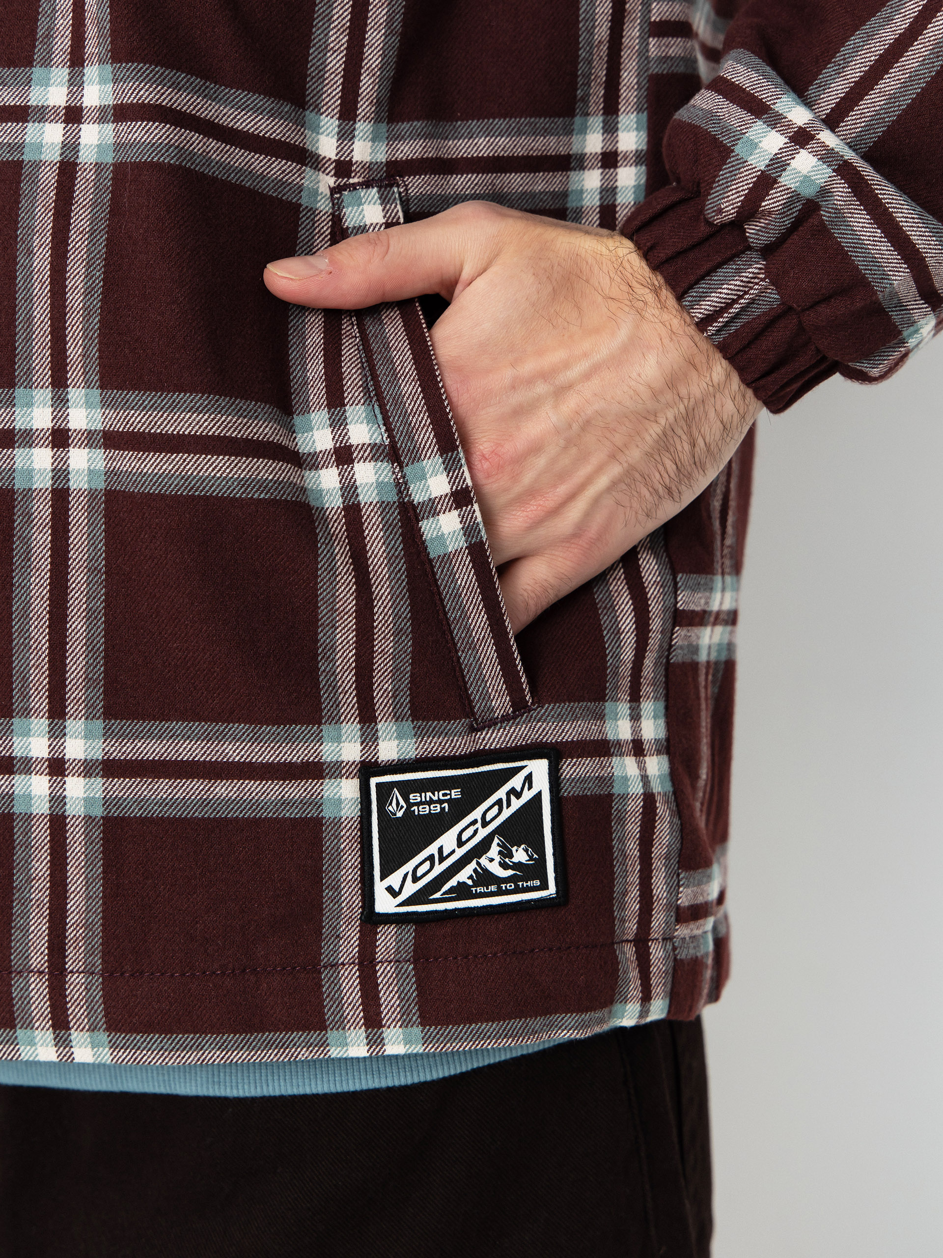 Дамска Яке Volcom Ins Riding Flannel (oxblood)