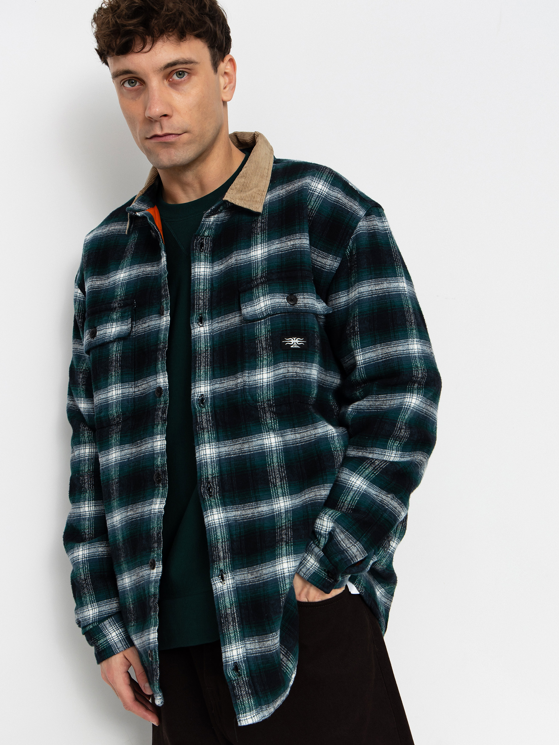 Риза Quiksilver Mercury Desert Shadow Check (orion blue desert shadow)