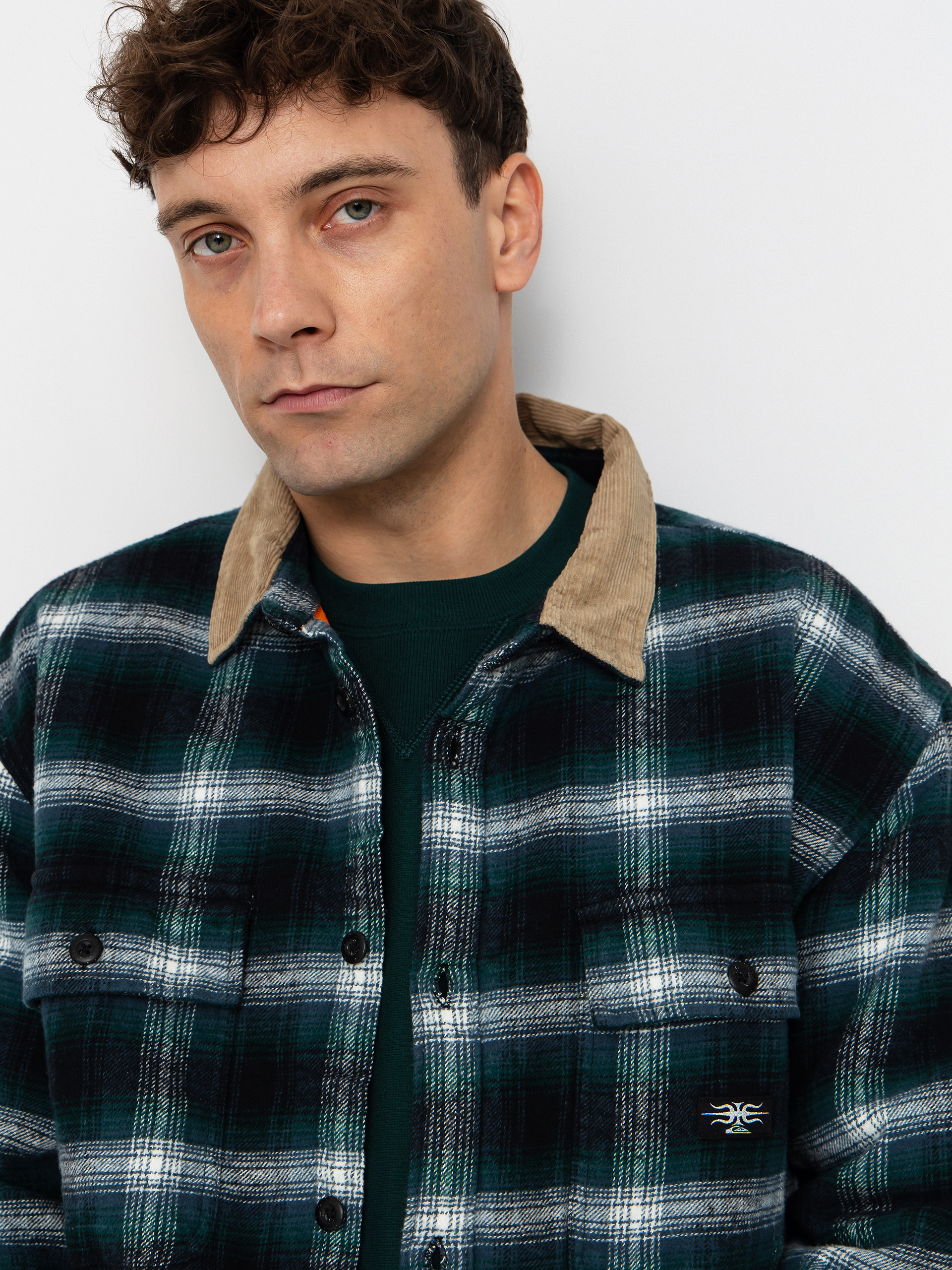 Риза Quiksilver Mercury Desert Shadow Check (orion blue desert shadow)