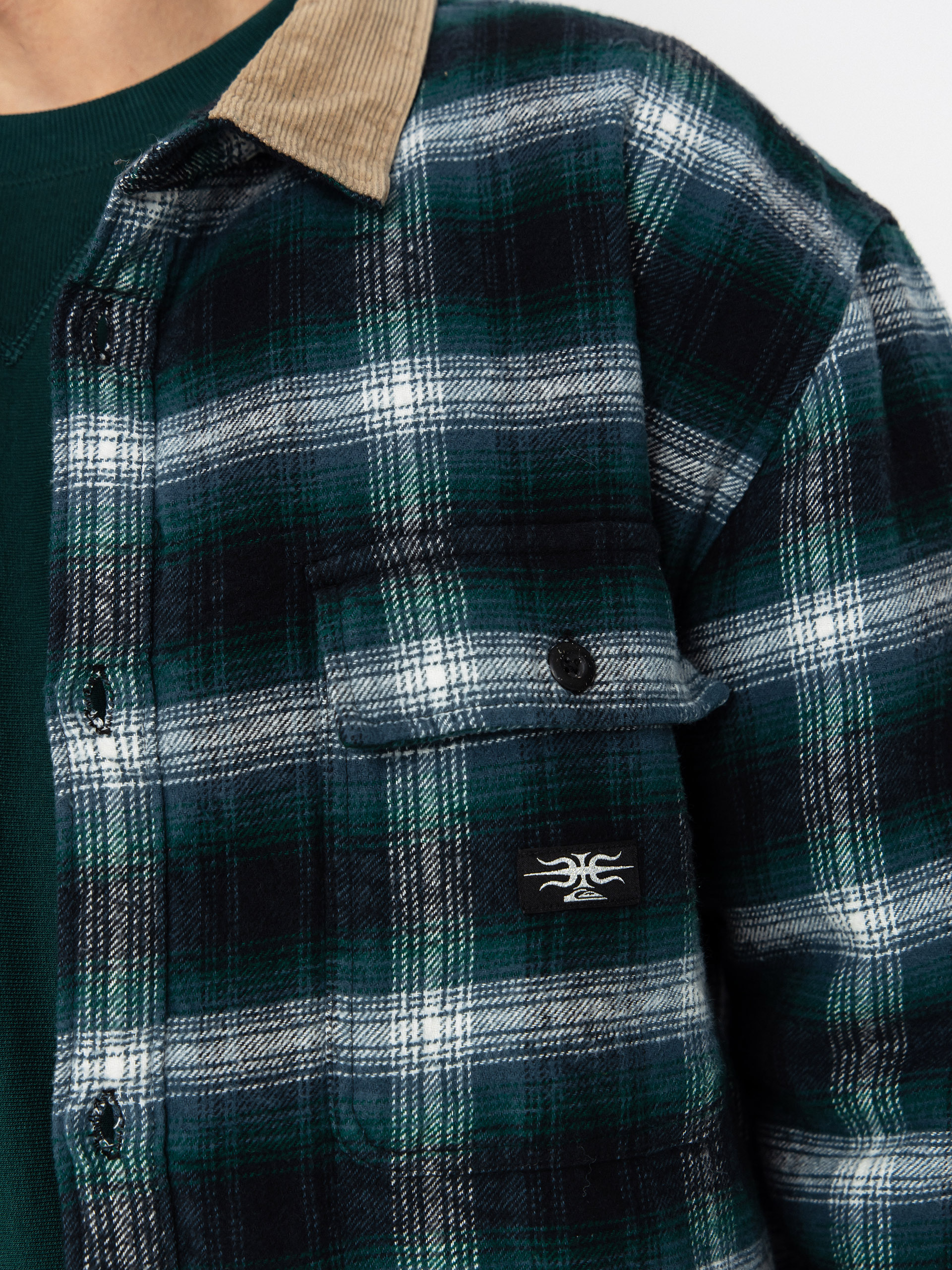 Риза Quiksilver Mercury Desert Shadow Check (orion blue desert shadow)