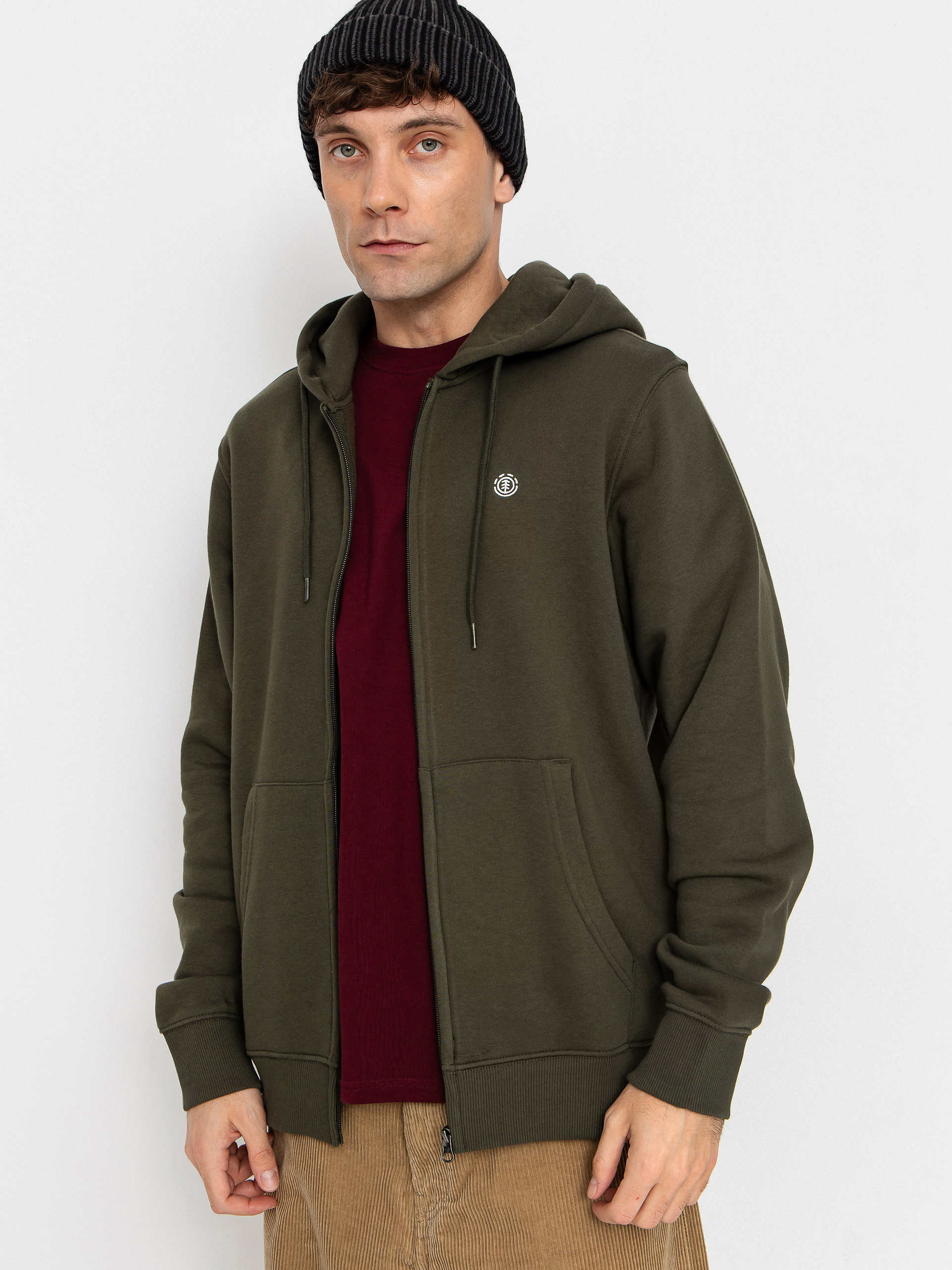 Суитшърт с качулка Element Icon Embroidery ZHD (forest night)