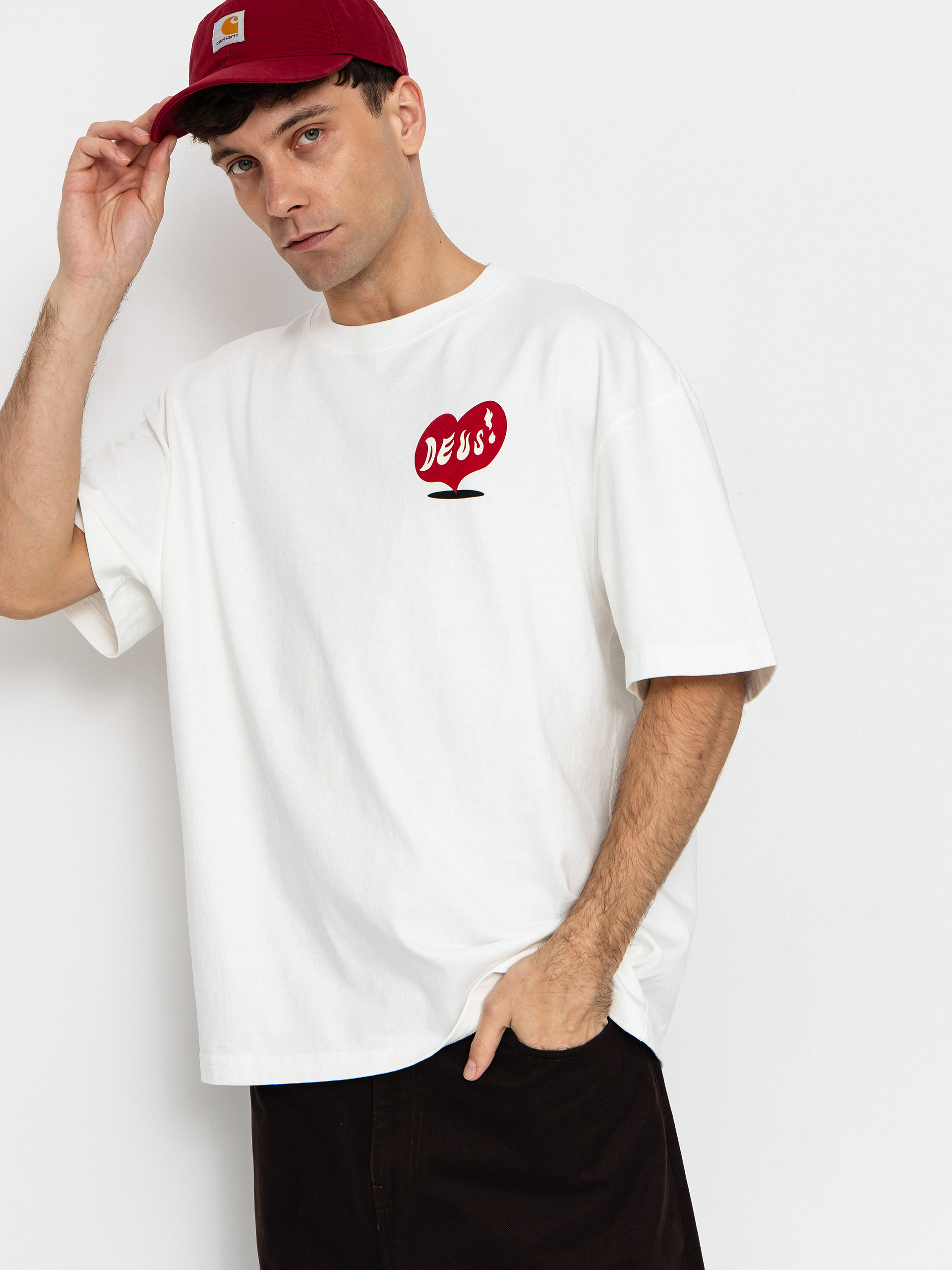 Тениска Deus Ex Machina Deep Cut (vintage white)