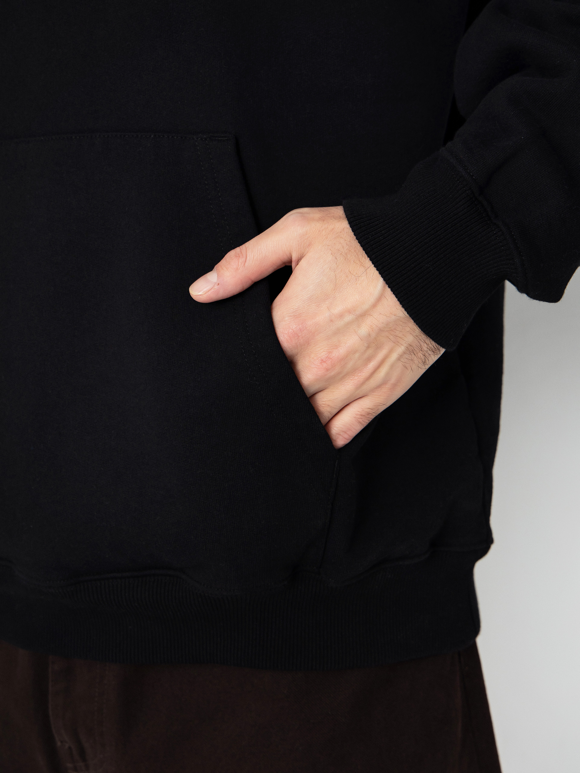 Суитшърт с качулка Deus Ex Machina Strata HD (black)