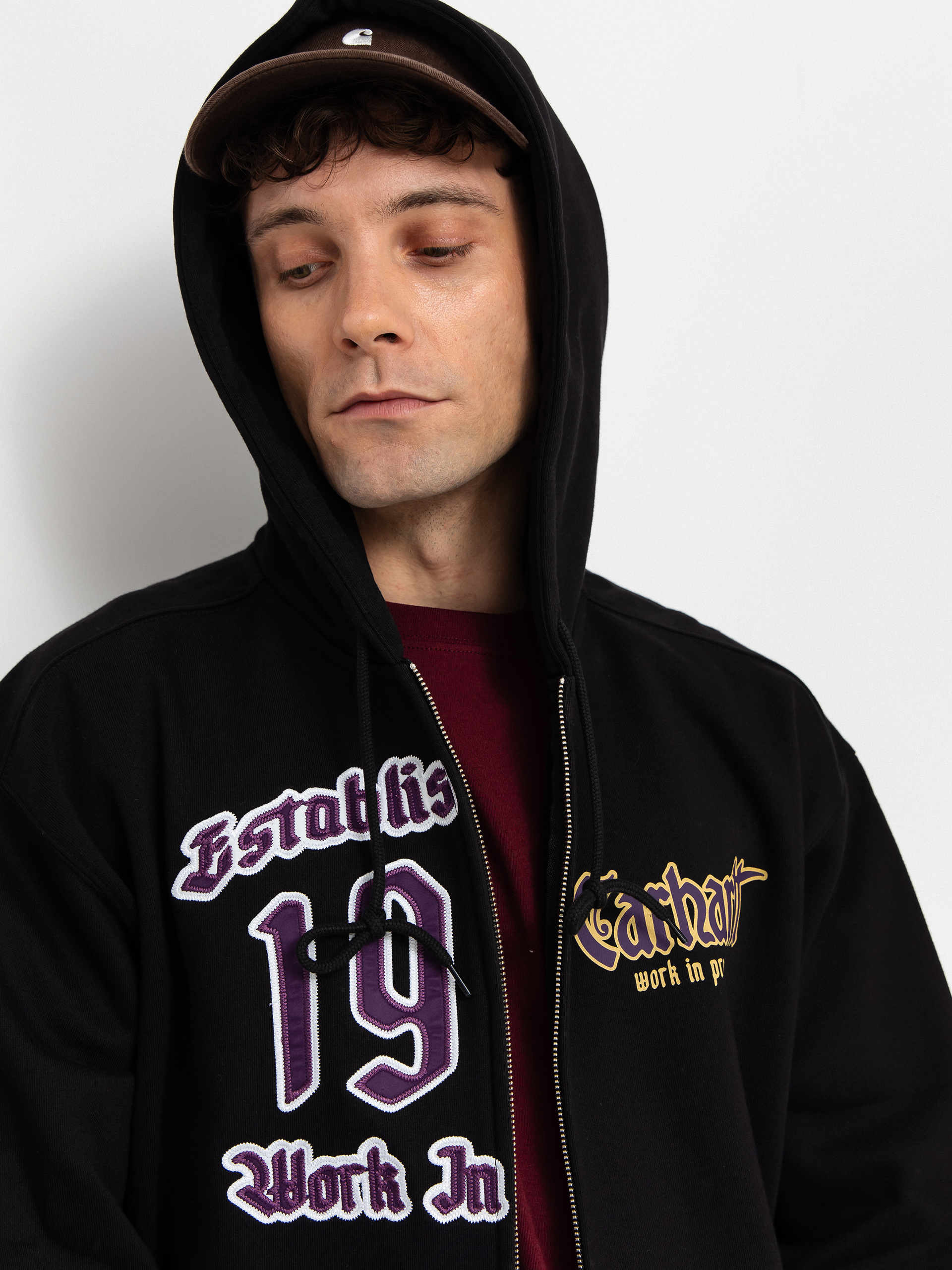 Суитшърт с качулка Carhartt WIP Dual ZHD (black)