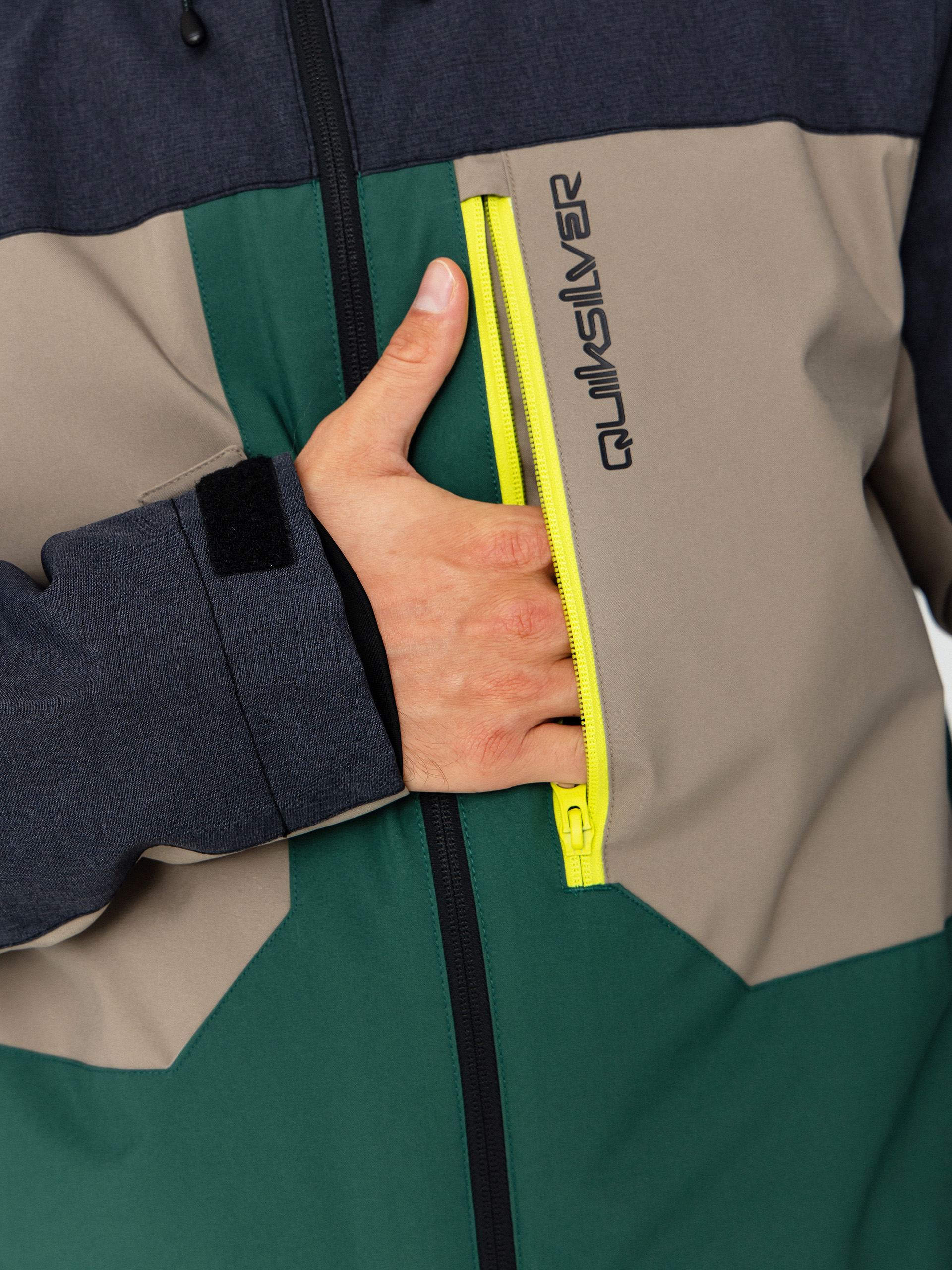 Мъжки Сноуборд яке Quiksilver Dawson (trekking green)