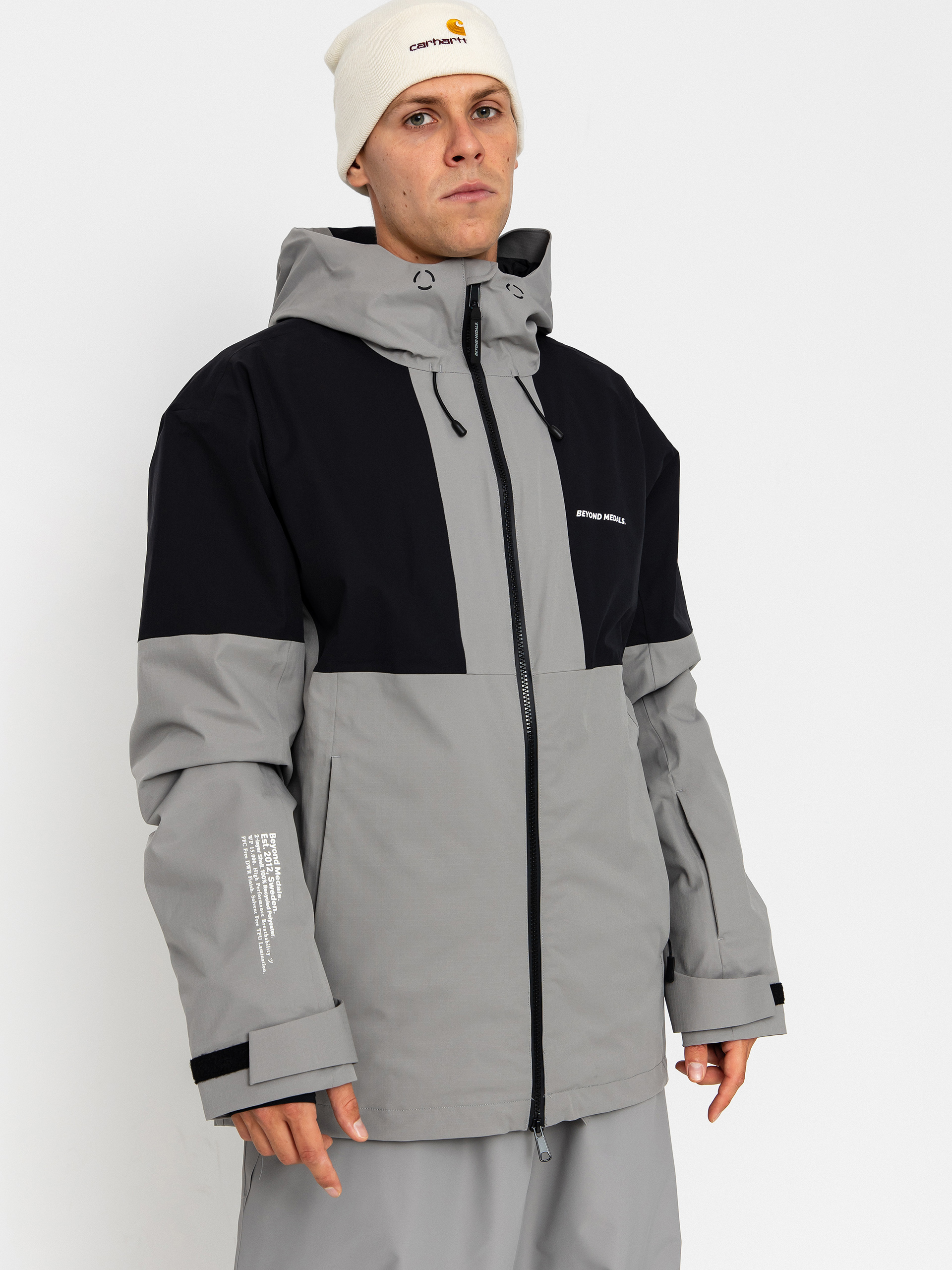 Мъжки Сноуборд яке Beyond Medals Fullzip 2L (grey)
