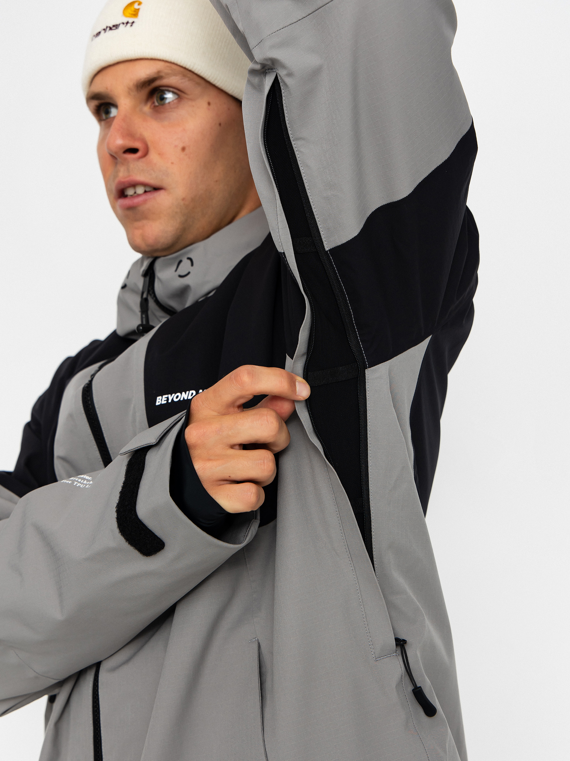 Мъжки Сноуборд яке Beyond Medals Fullzip 2L (grey)