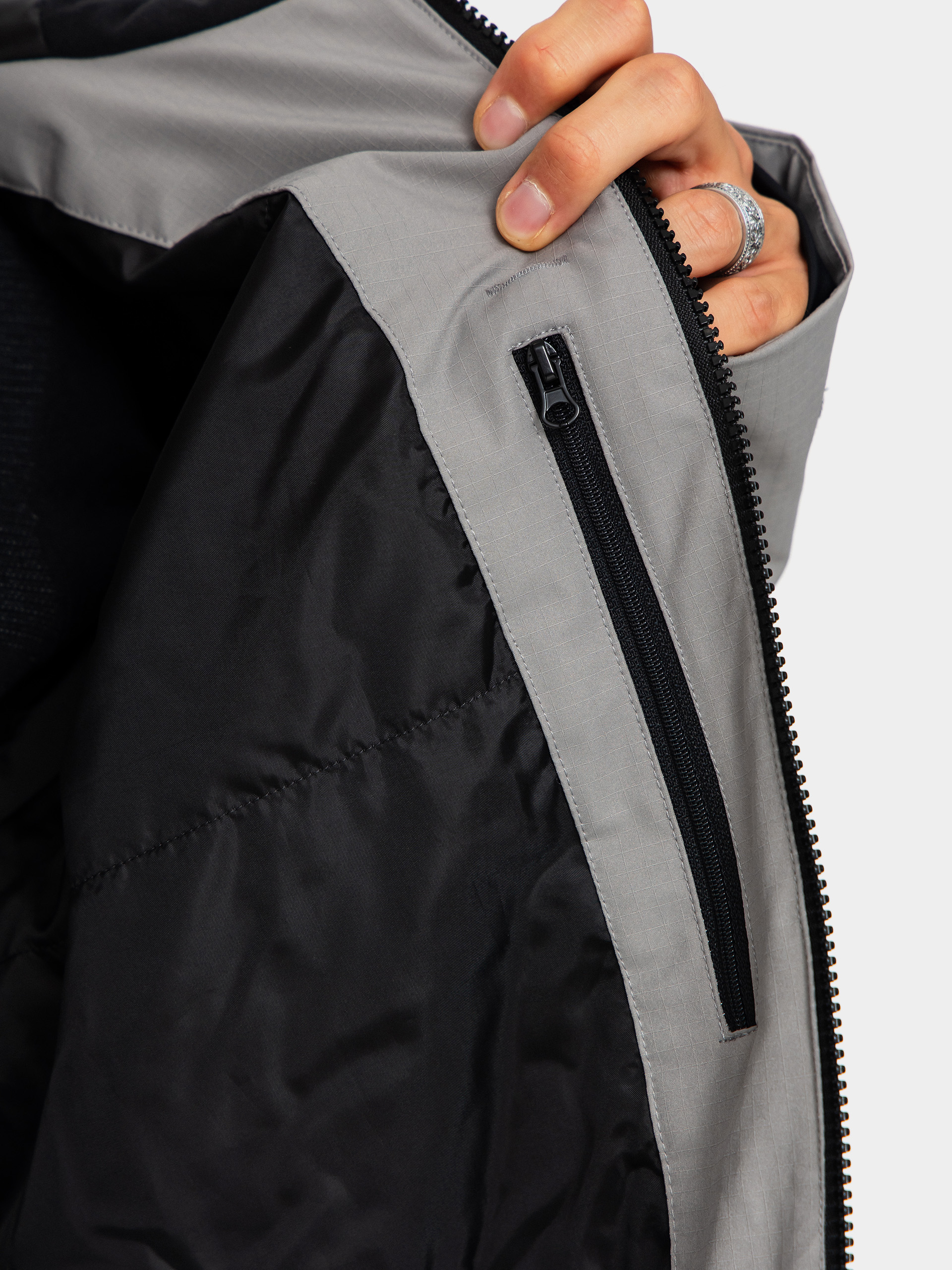 Мъжки Сноуборд яке Beyond Medals Fullzip 2L (grey)