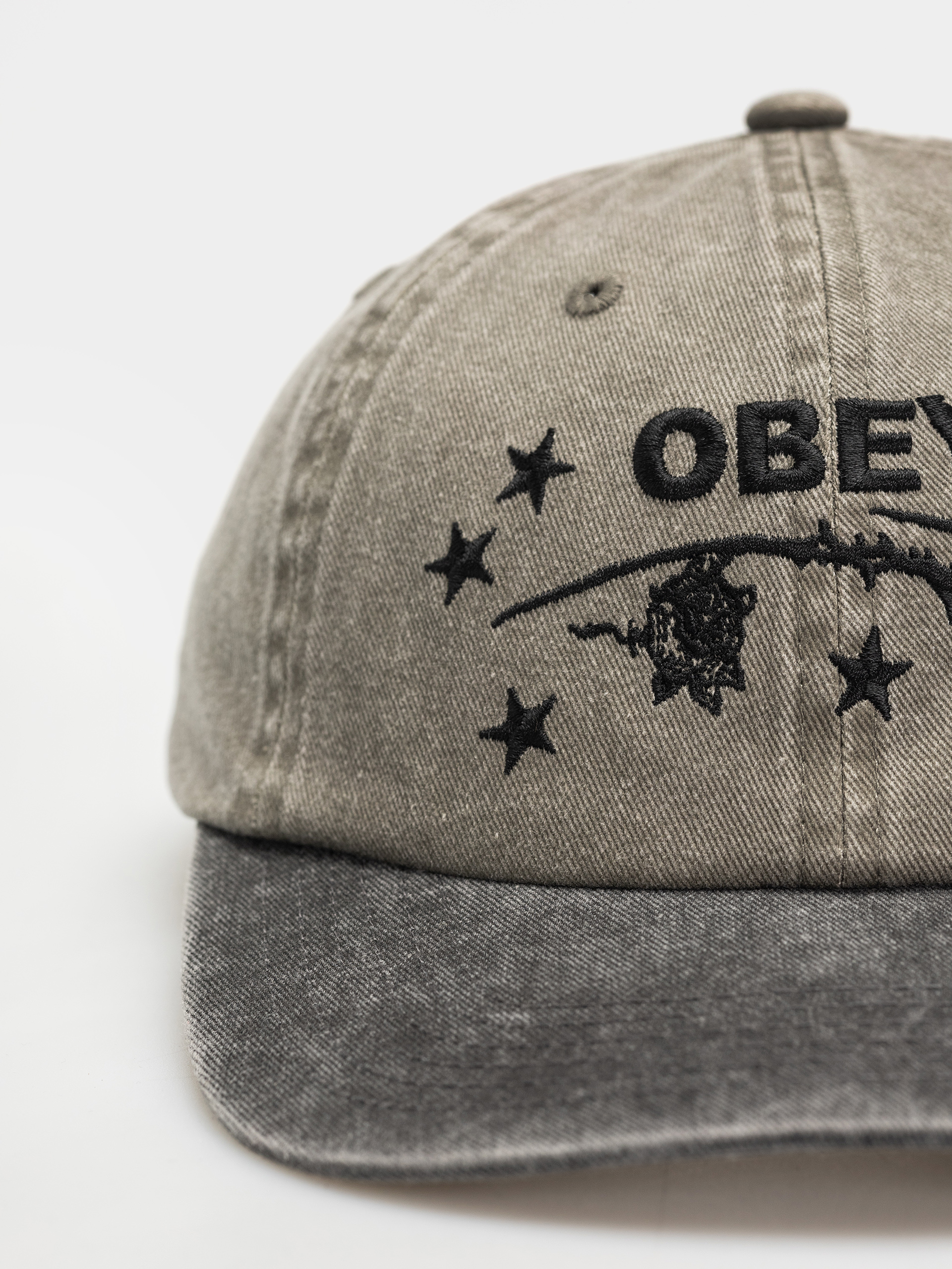 Шапка с козирка OBEY Obey Penn Pigment 6 Pnl Velcro (pigment olive multi)