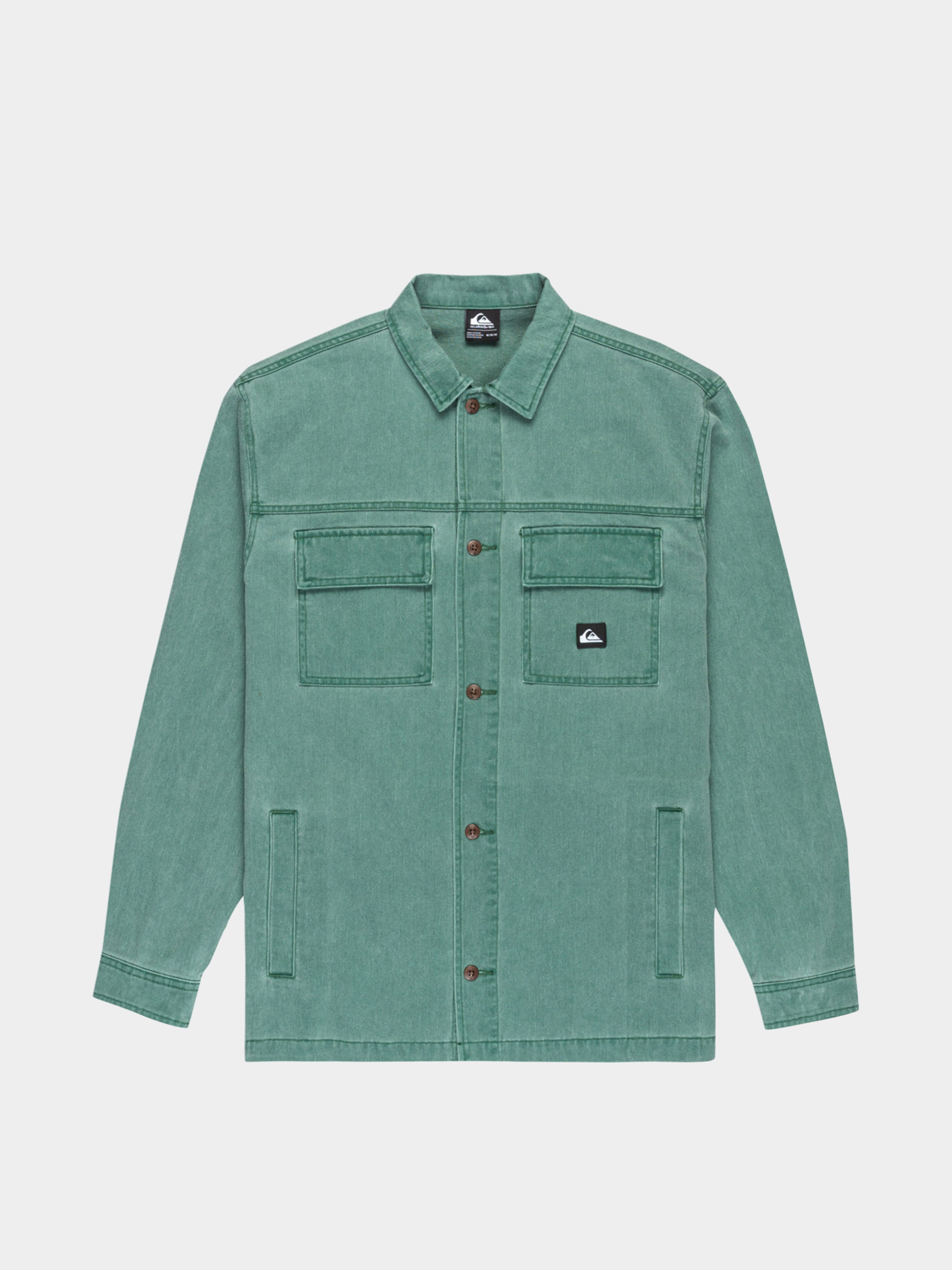 Риза Quiksilver Mohab Washed Twill (trekking green)