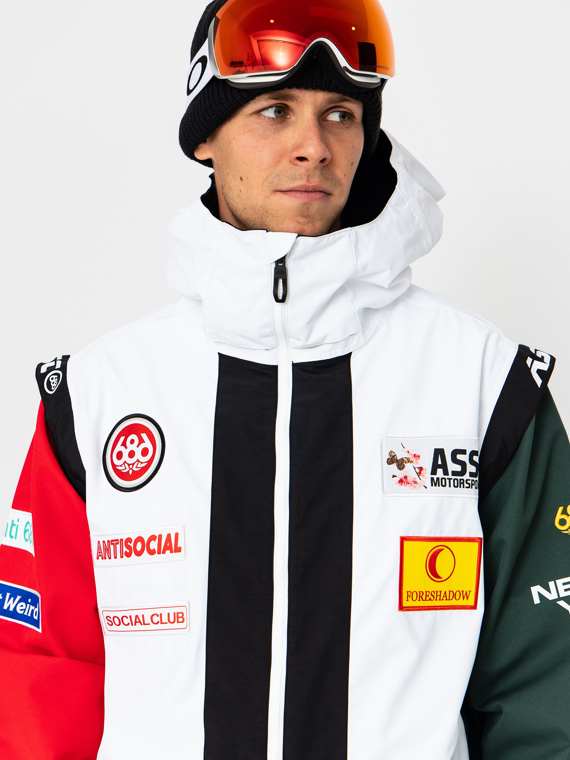 Мъжки Сноуборд яке 686 X ASSC F1 Anorak (assc white colorblock)