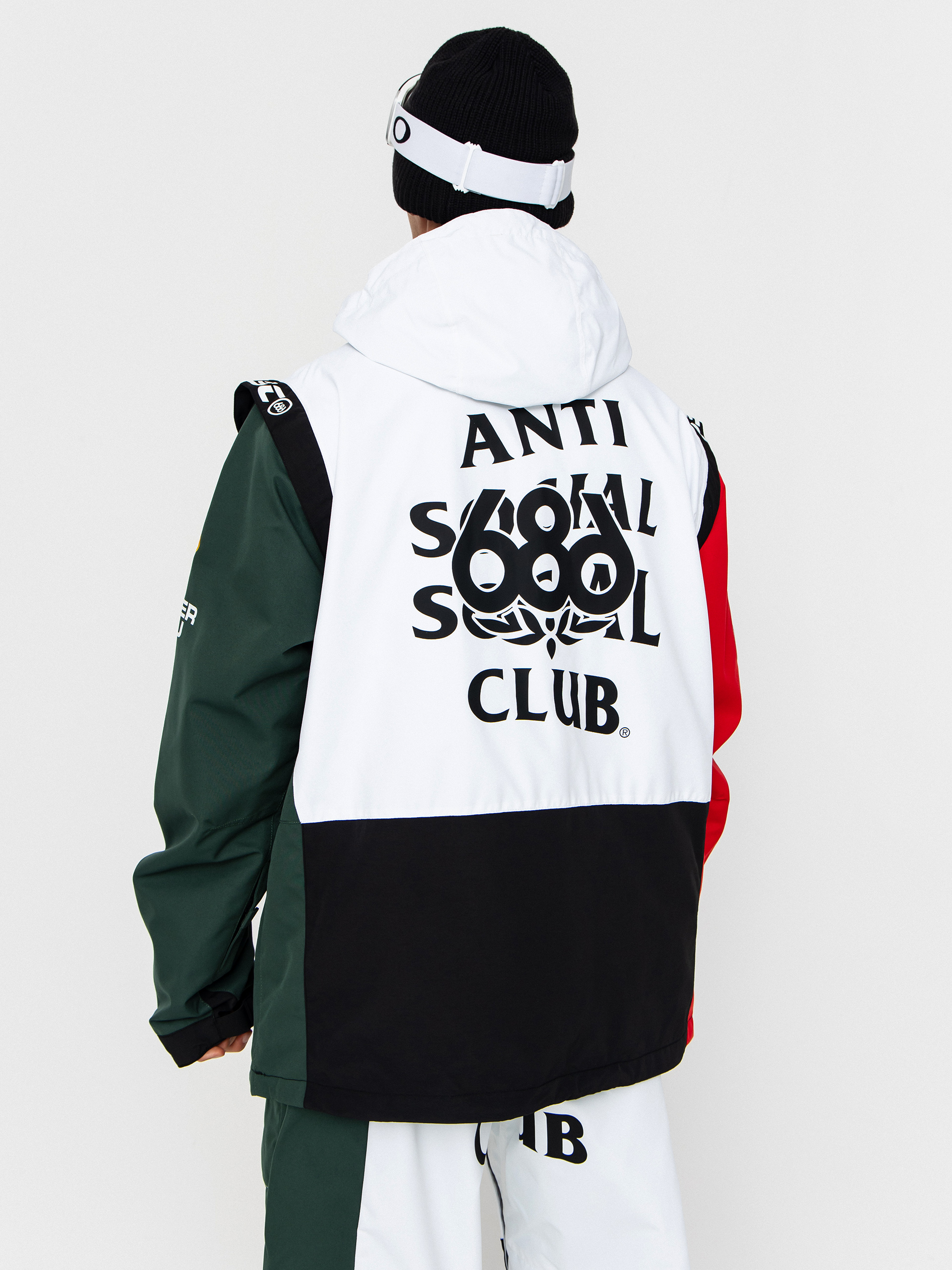 Мъжки Сноуборд яке 686 X ASSC F1 Anorak (assc white colorblock)