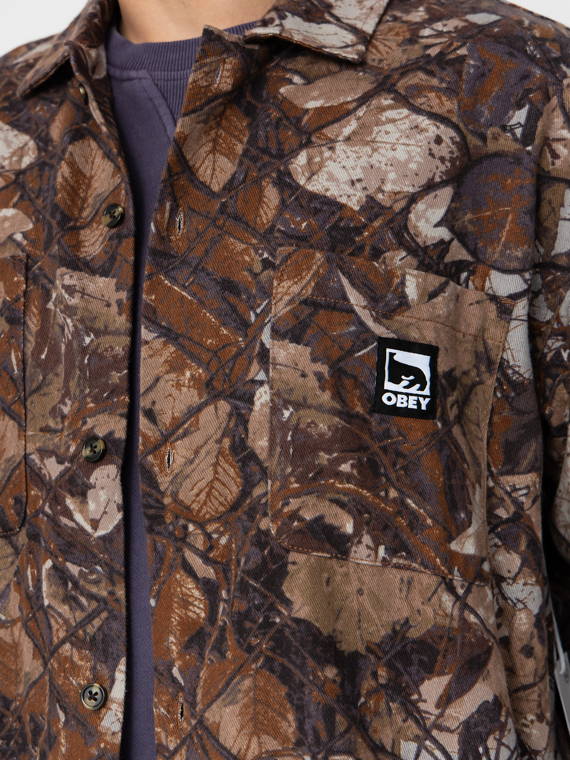 Риза OBEY Fence Camo (fence camo multi)