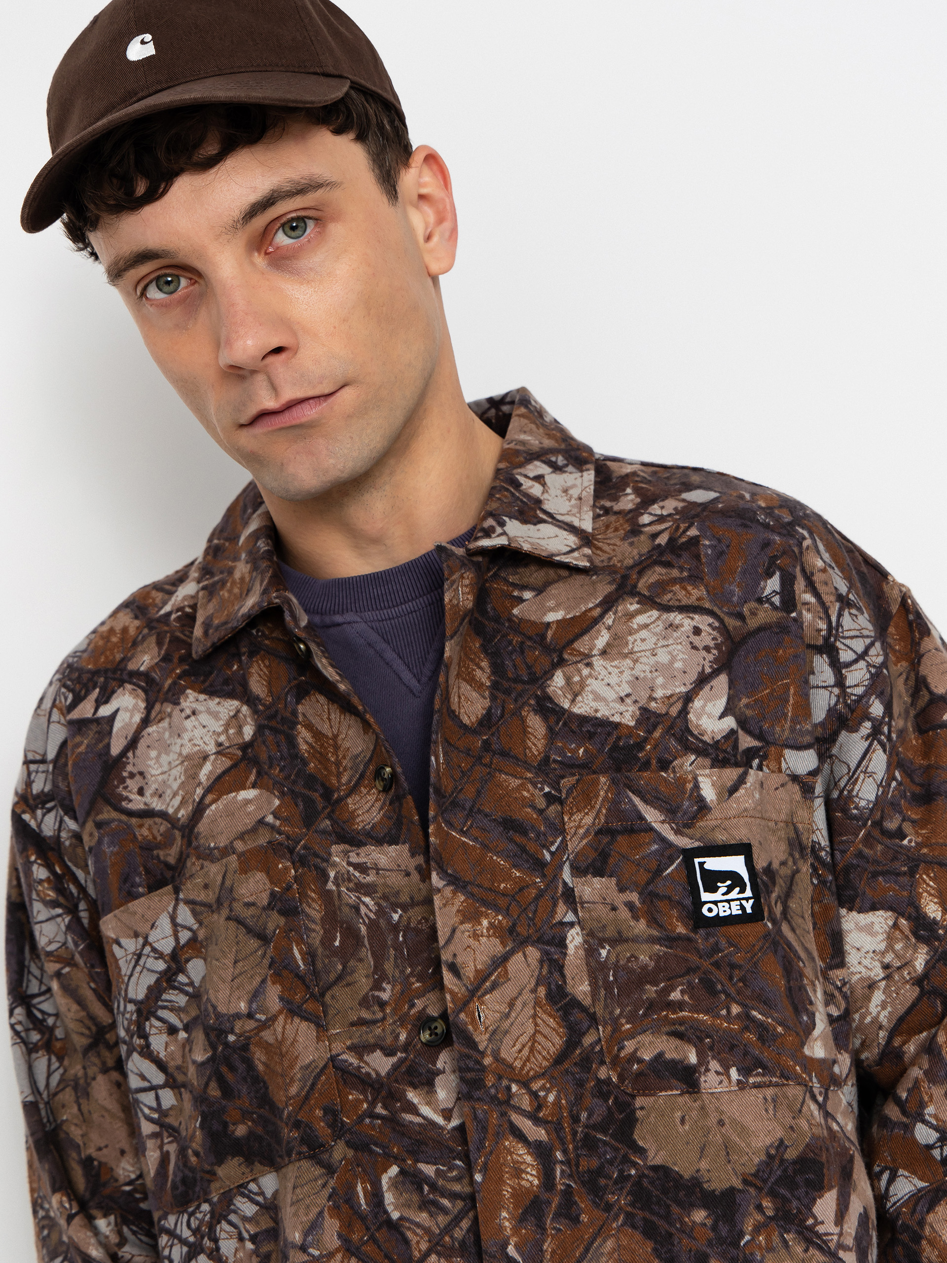 Риза OBEY Fence Camo (fence camo multi)