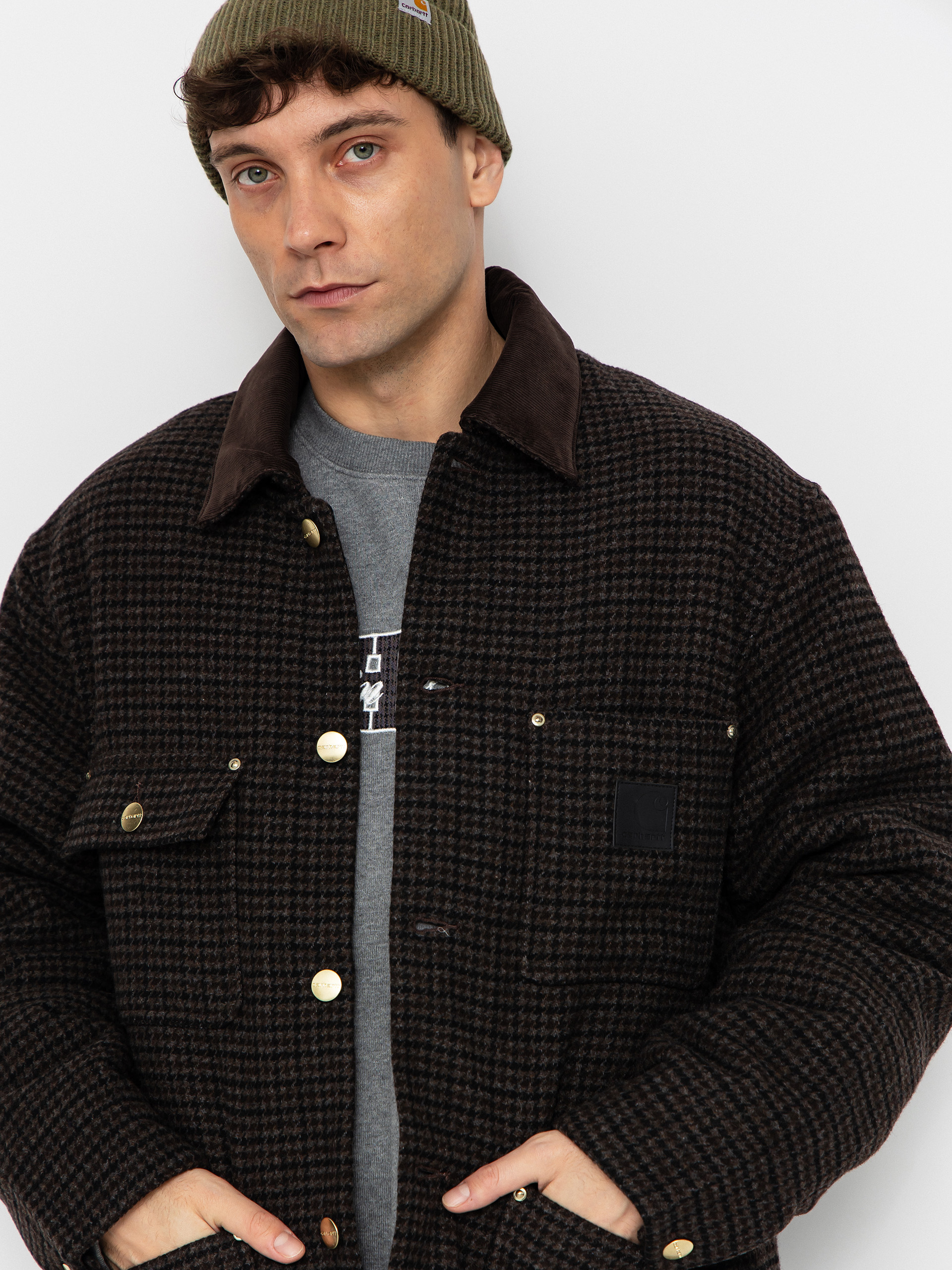 Яке Carhartt WIP Lowis (lowis houndstooth/vitola heather)
