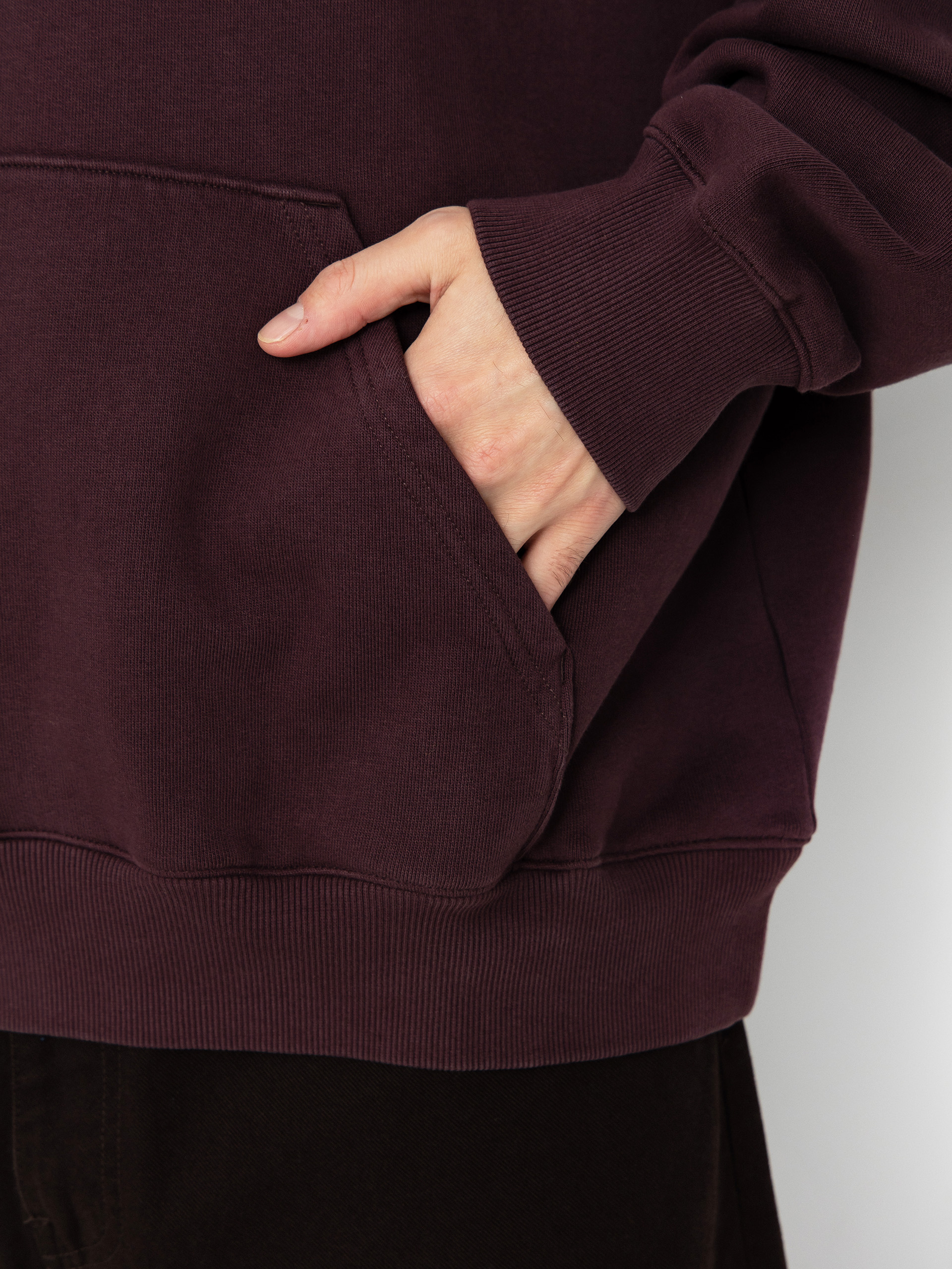 Суитшърт с качулка Carhartt WIP Distance HD (palisander/stone dyed)