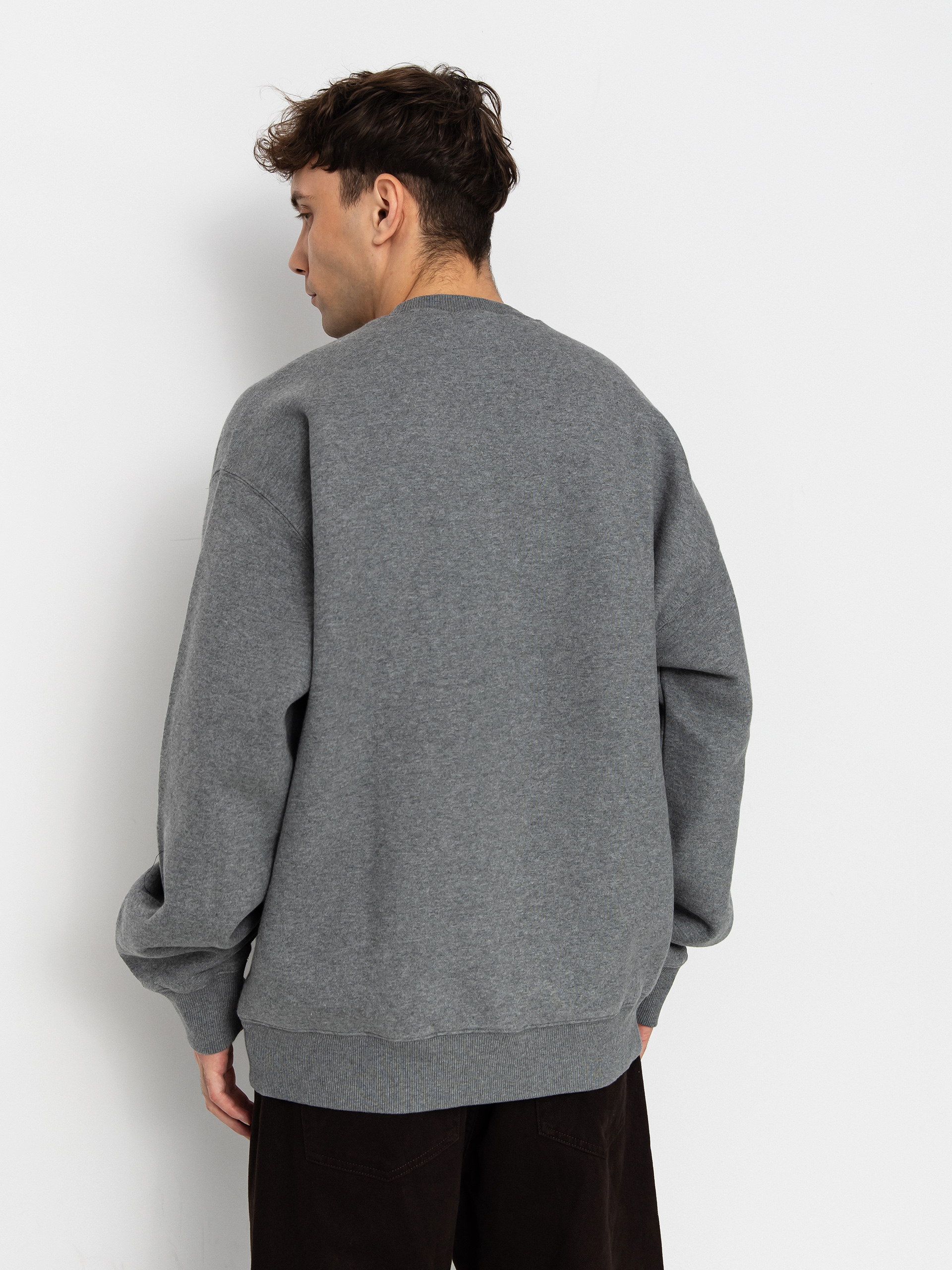 Суитшърт Carhartt WIP Big School (dark grey heather)
