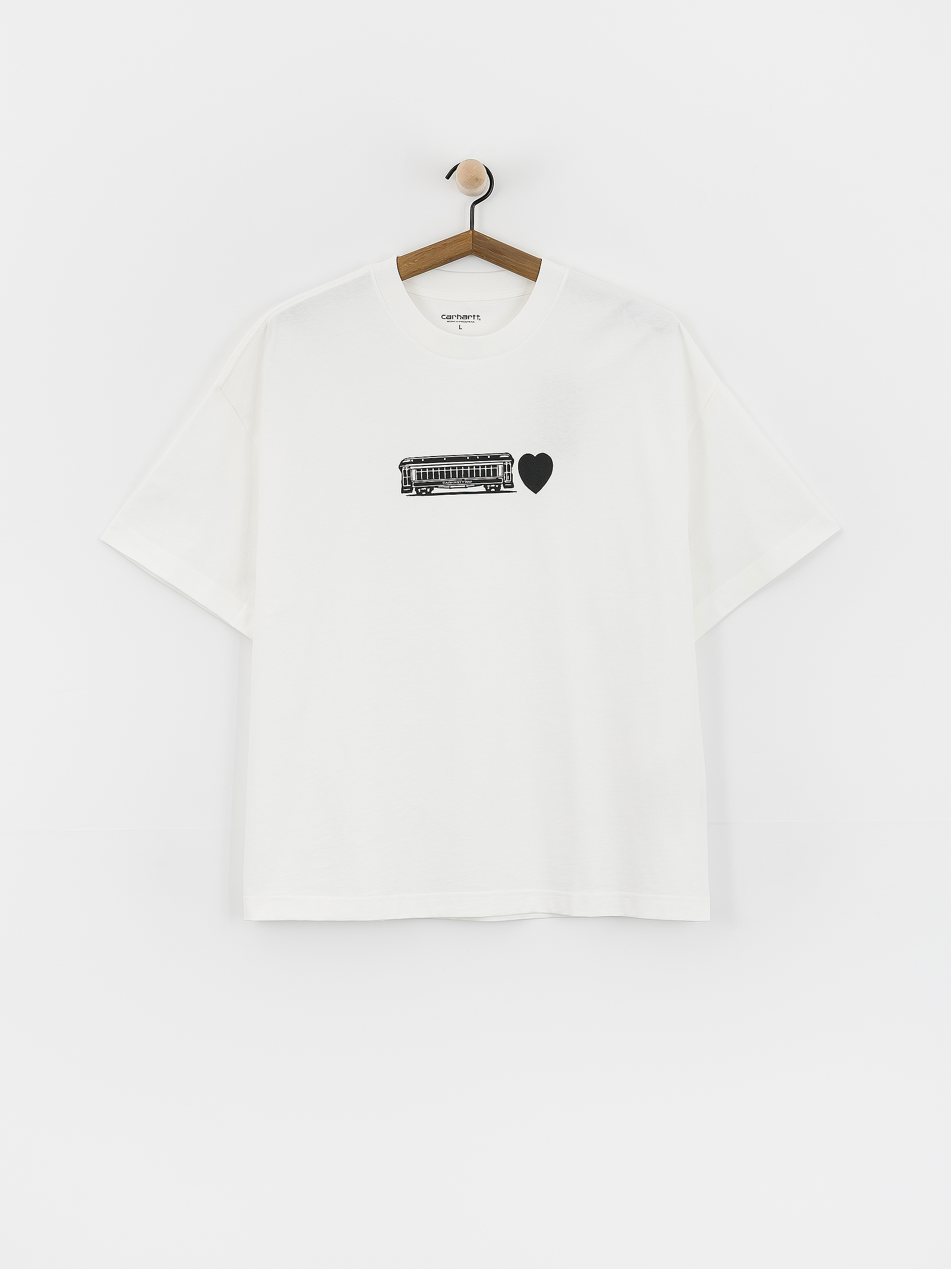 Тениска Carhartt WIP Deconstructed Label (white)