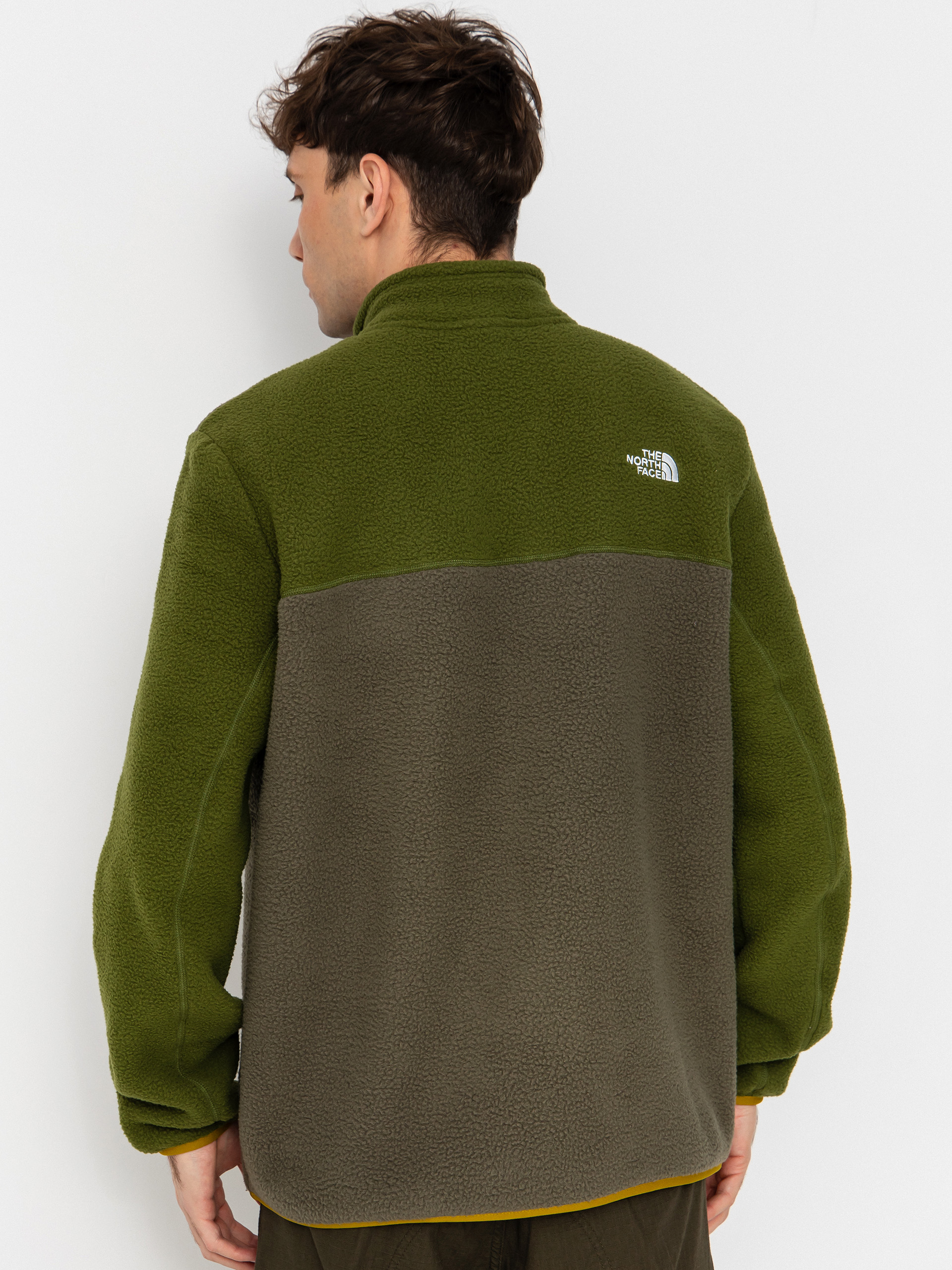 Мъжки Поларени суитшърт The North Face Yumiori 1/4 Zip (new taupe green/woodlan)