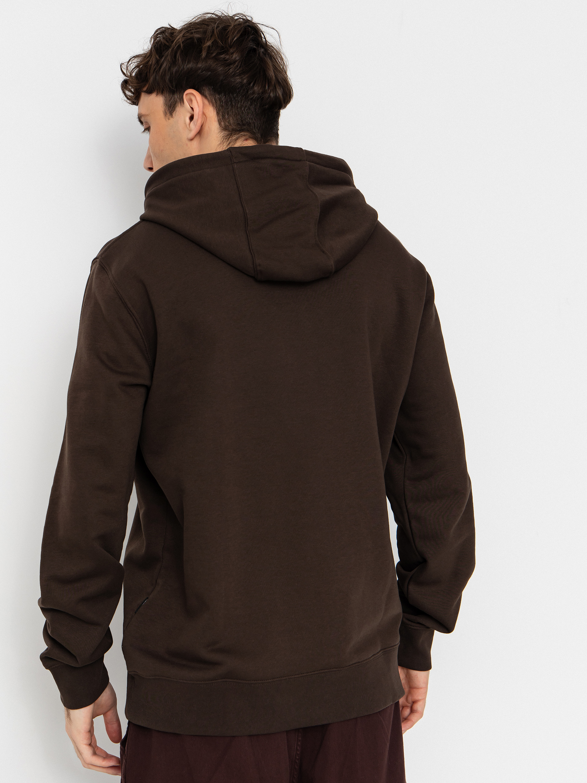 Суитшърт с качулка Quiksilver Fineline HD (chocolate brown)