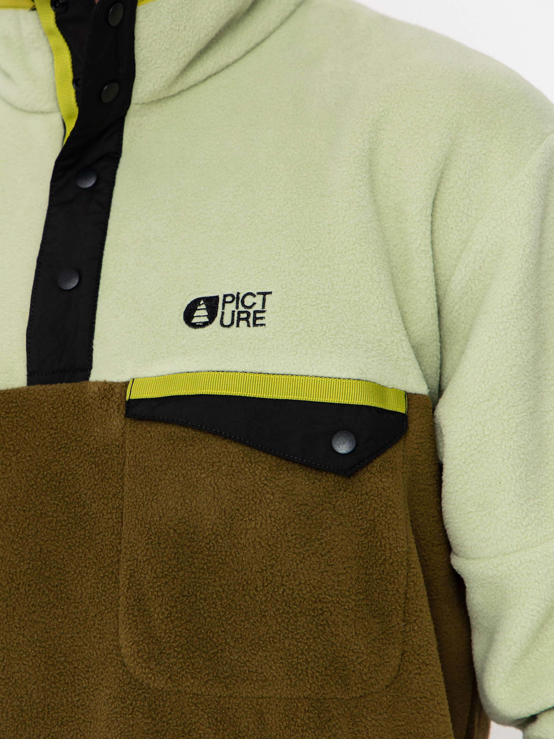 Мъжки Поларени суитшърт Picture Arcca 1/4 Zip (tobacco)