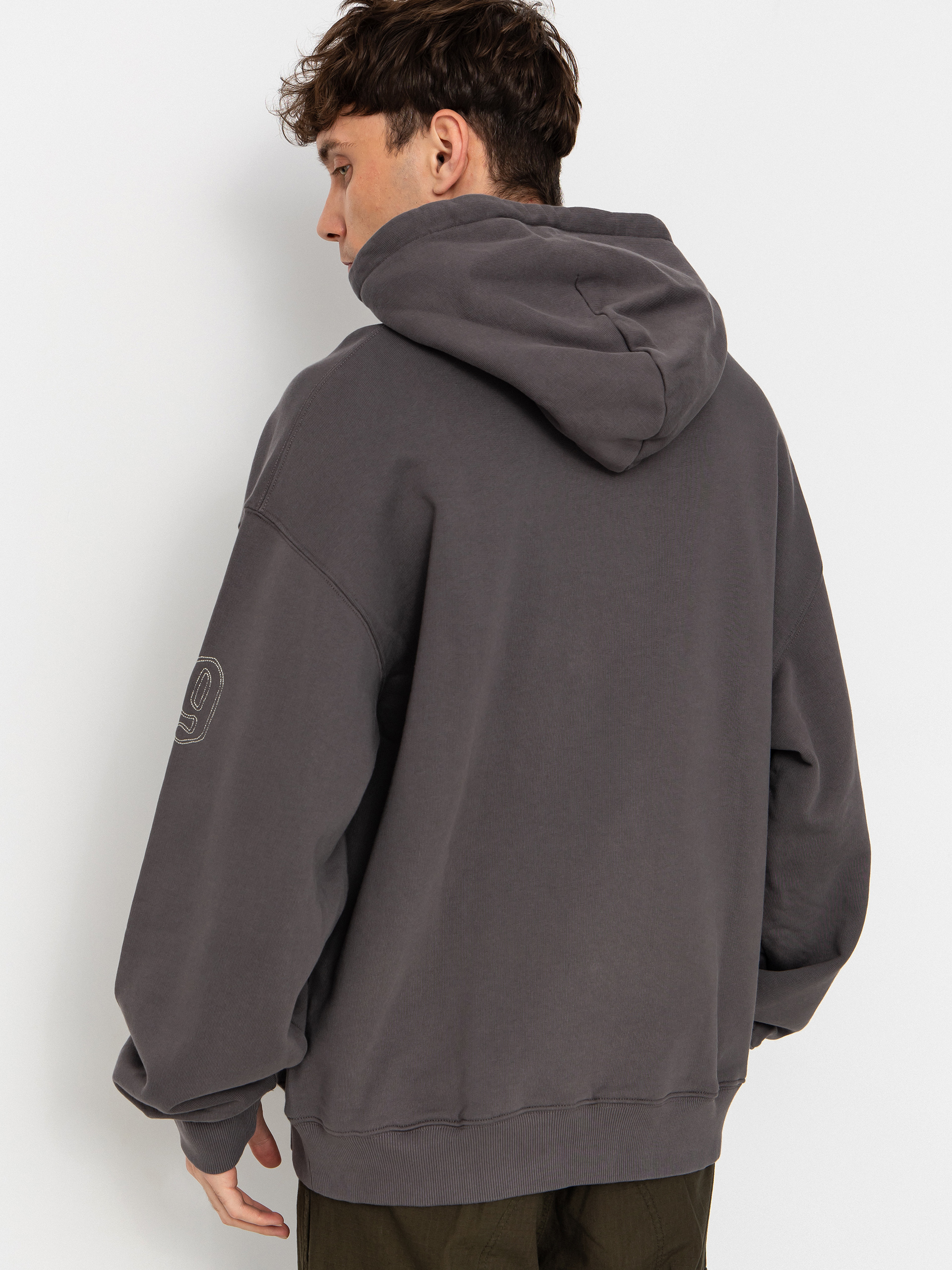 Суитшърт с качулка Carhartt WIP Hackwork HD (porphyry/fleur de sel)