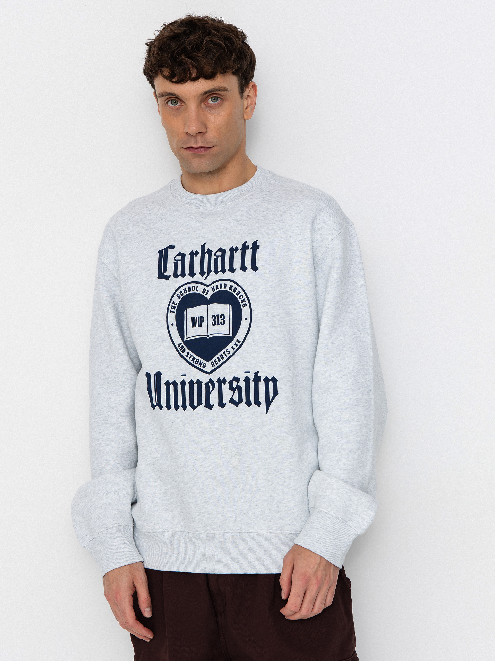 Суитшърт Carhartt WIP Schooling (ash heather)
