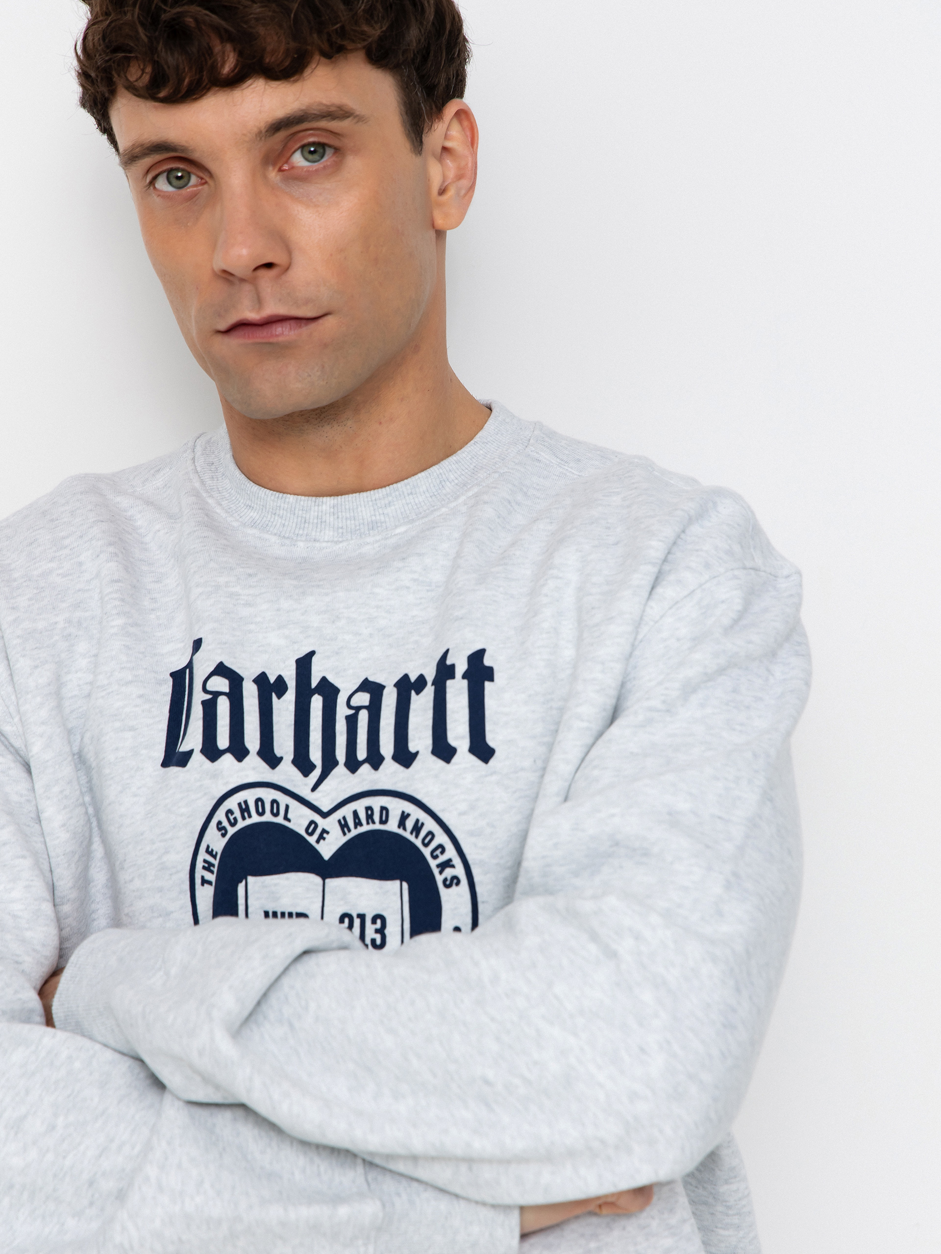 Суитшърт Carhartt WIP Schooling (ash heather)